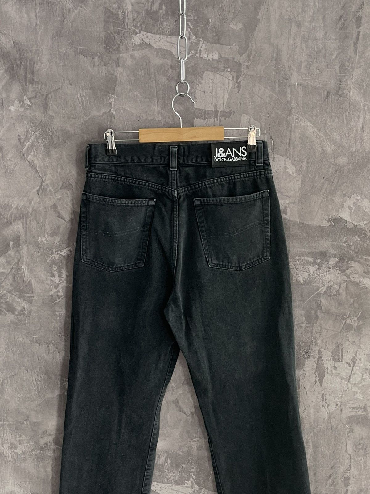 Dolce & Gabbana Vintage Dolce & Gabbana Denim Black Faded Denim Jeans Size US 33 - 7 Thumbnail