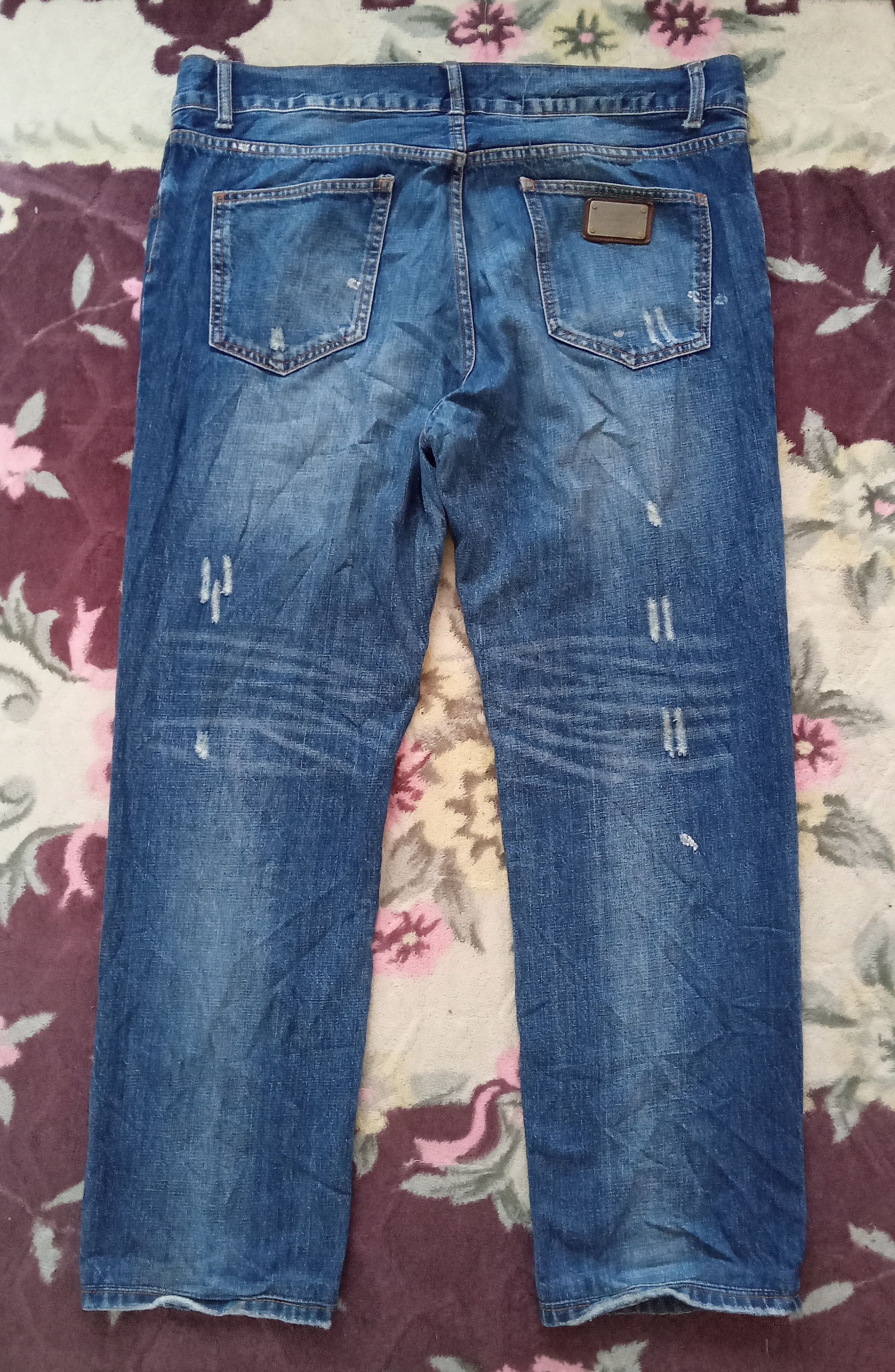 Dolce & Gabbana Dolce & Gabbana Distressed Design Jeans Size US 41 - 1 Thumbnail