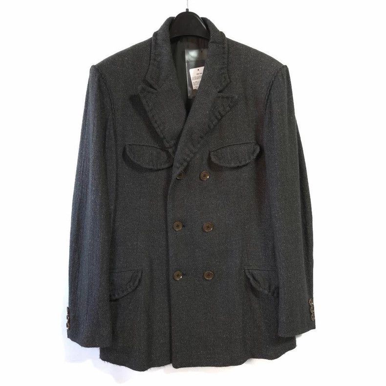 Yohji Yamamoto Yohji Yamamoto 2008 AW Show Wool and Silk Double-Breasted Size US L / EU 52-54 / 3 - 1 Thumbnail