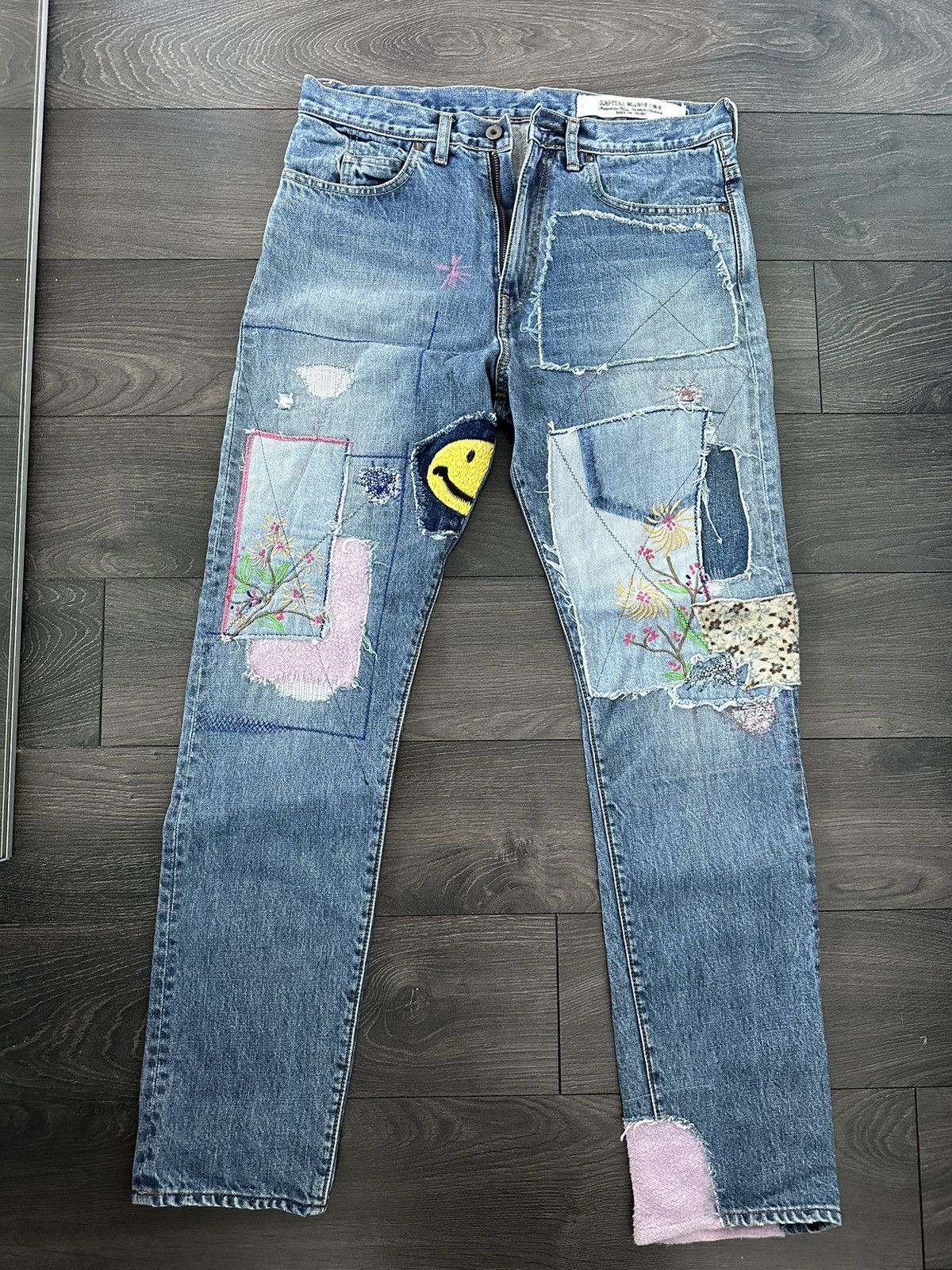 KAPITAL デニム再構築 OKABILLYハッピーヒッピ− KAPITAL 14oz OKABILLY Gypsy Patch Remake Denim Release