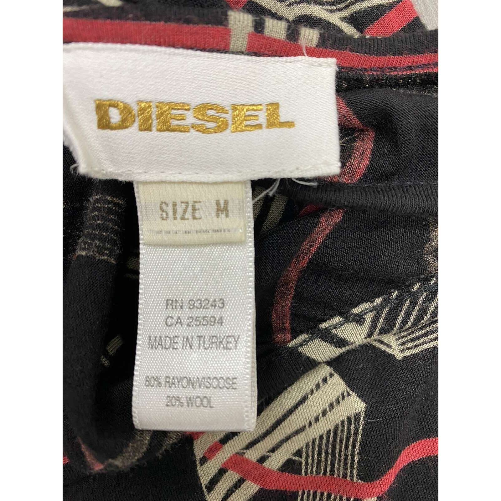 Diesel DIESEL Women Tank Sleeveless Print Wool Blend Size M A000629 Size M / US 6-8 / IT 42-44 - 5 Thumbnail
