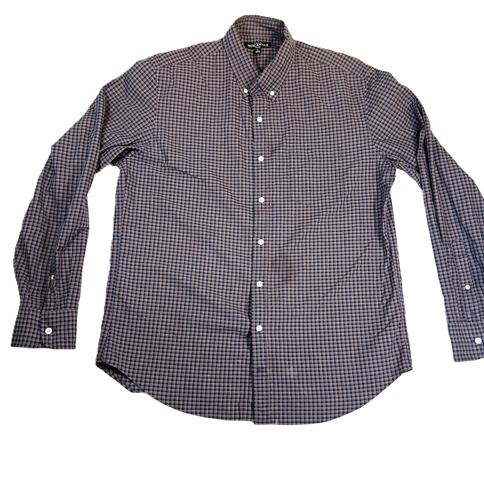 J.Crew J. Crew Mercantile Flex Button Down Shirt Mens L Blue Orange Size US L / EU 52-54 / 3 - 1 Thumbnail