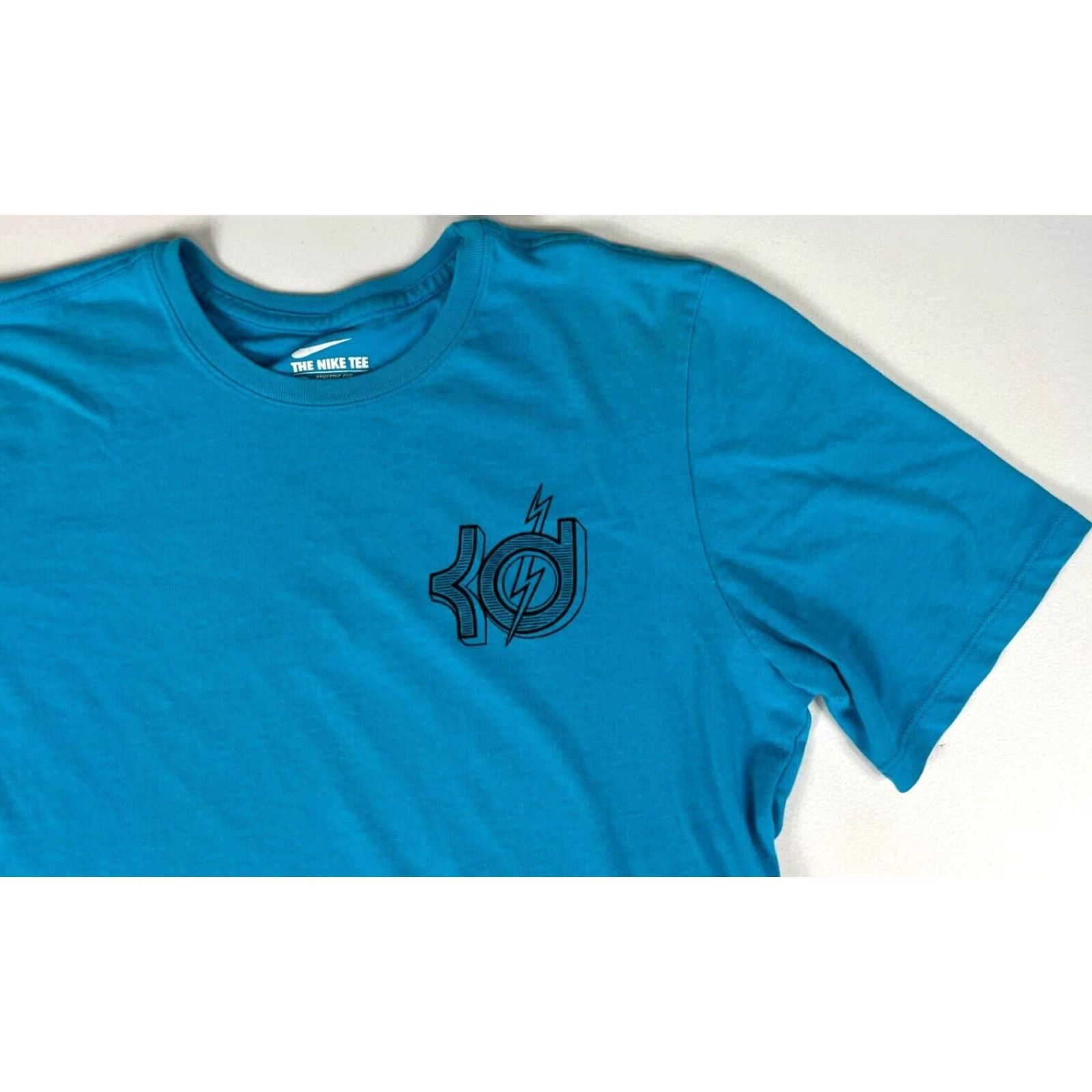 Nike Nike KD Kevin Durant 'Easy Money' T-Shirt Men's M Blue Nike Dri-FIT Short Sleeve Crew Neck Double-Sided 2015 Sports Graphic Print Logo Variety Size US M / EU 48-50 / 2 - 4 Thumbnail
