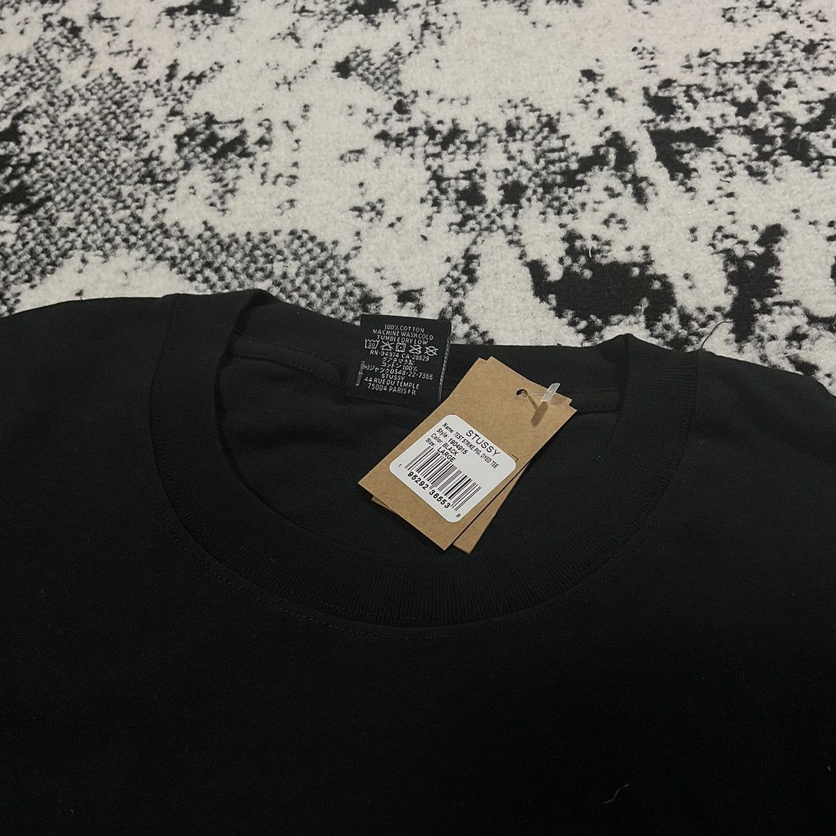 Stussy Stussy tee black Size US L / EU 52-54 / 3 - 6 Thumbnail