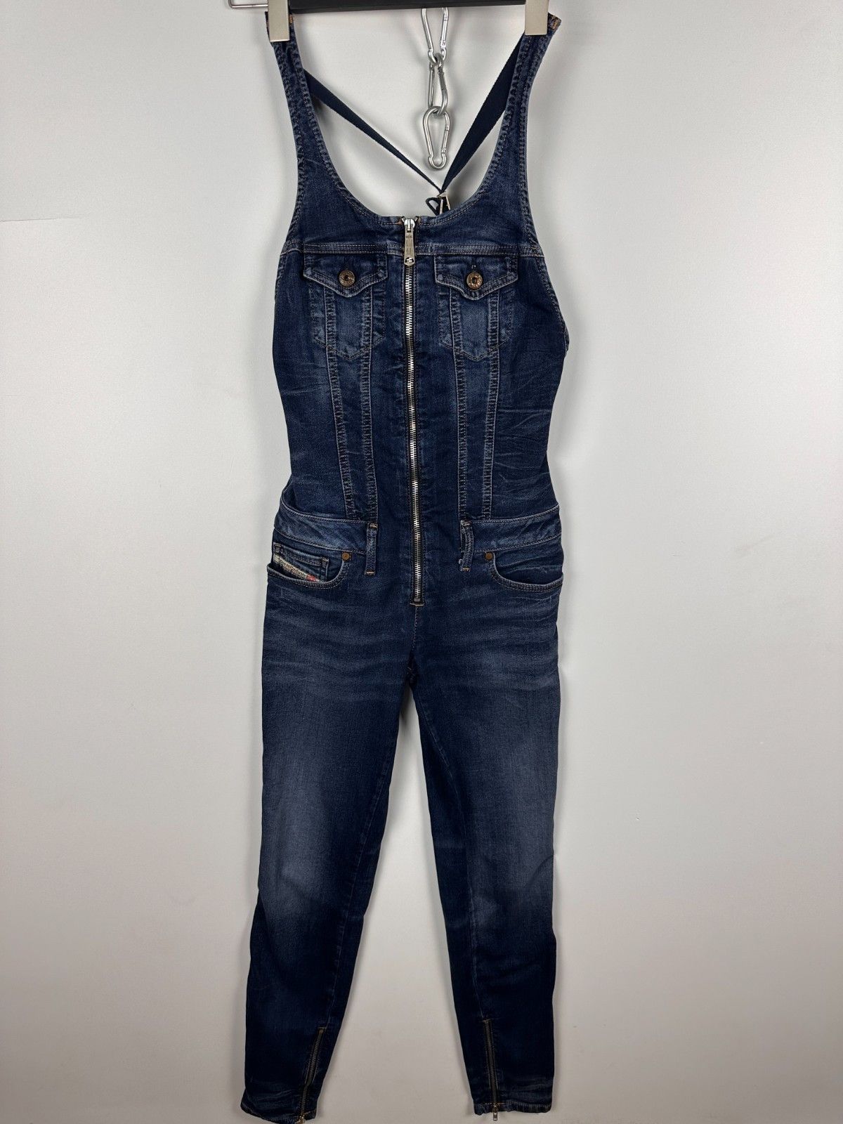 Diesel Diesel Women's Jeomp Blue Denim Jumpsuit Overalls Size XS Size 24" / US 00 / IT 34 - 1 Thumbnail