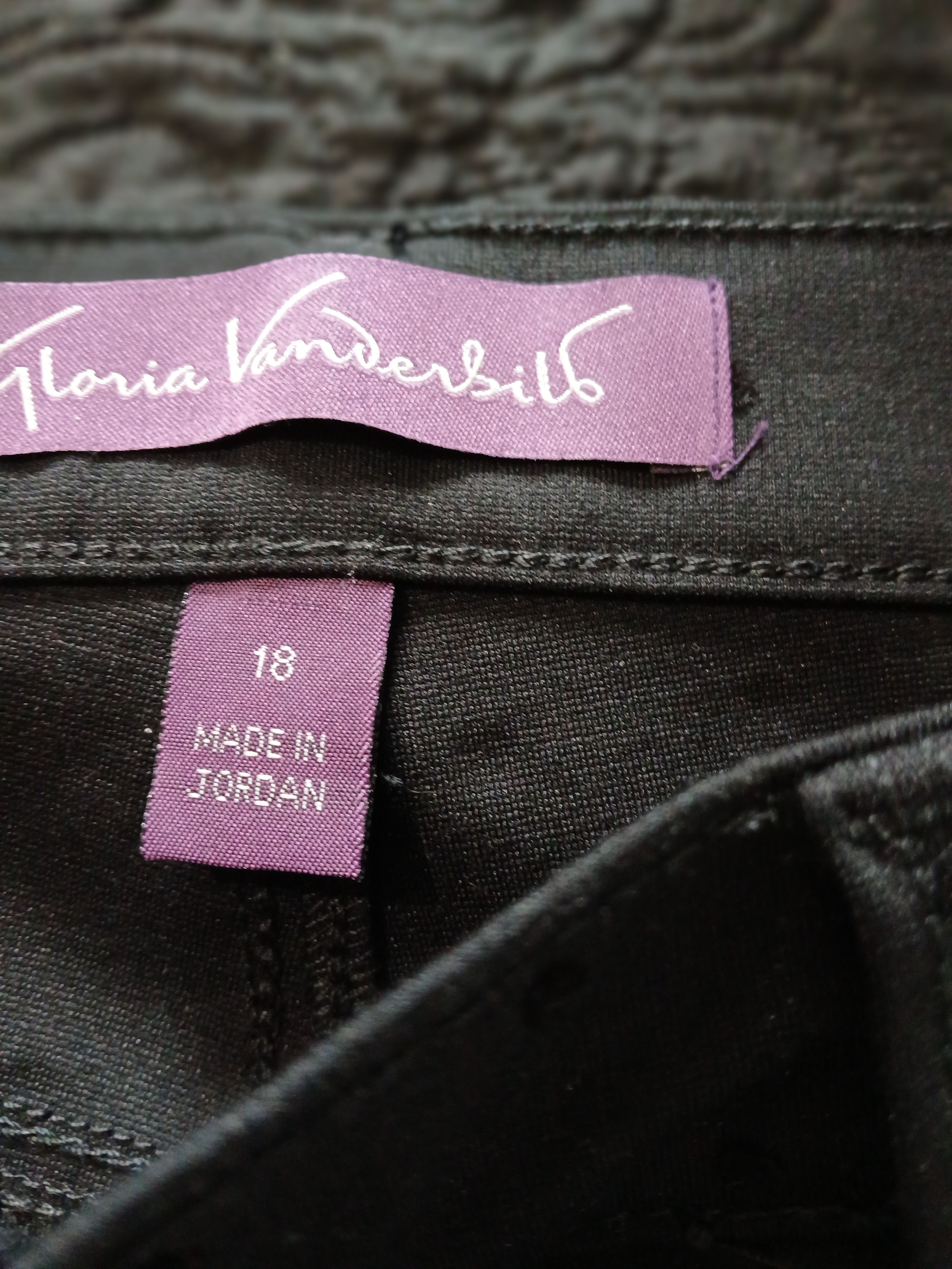 Gloria Vanderbilt Gloria Vanderbilt black polka trouser size 18 Size 40" / US 18 - 6 Thumbnail