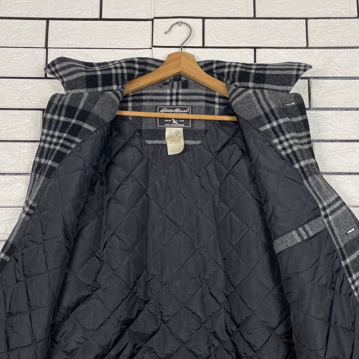 Japanese Brand Vintage Wool Jacket Eddie Bauer Tartan Design Issey Miyake Size US S / EU 44-46 / 1 - 15 Thumbnail