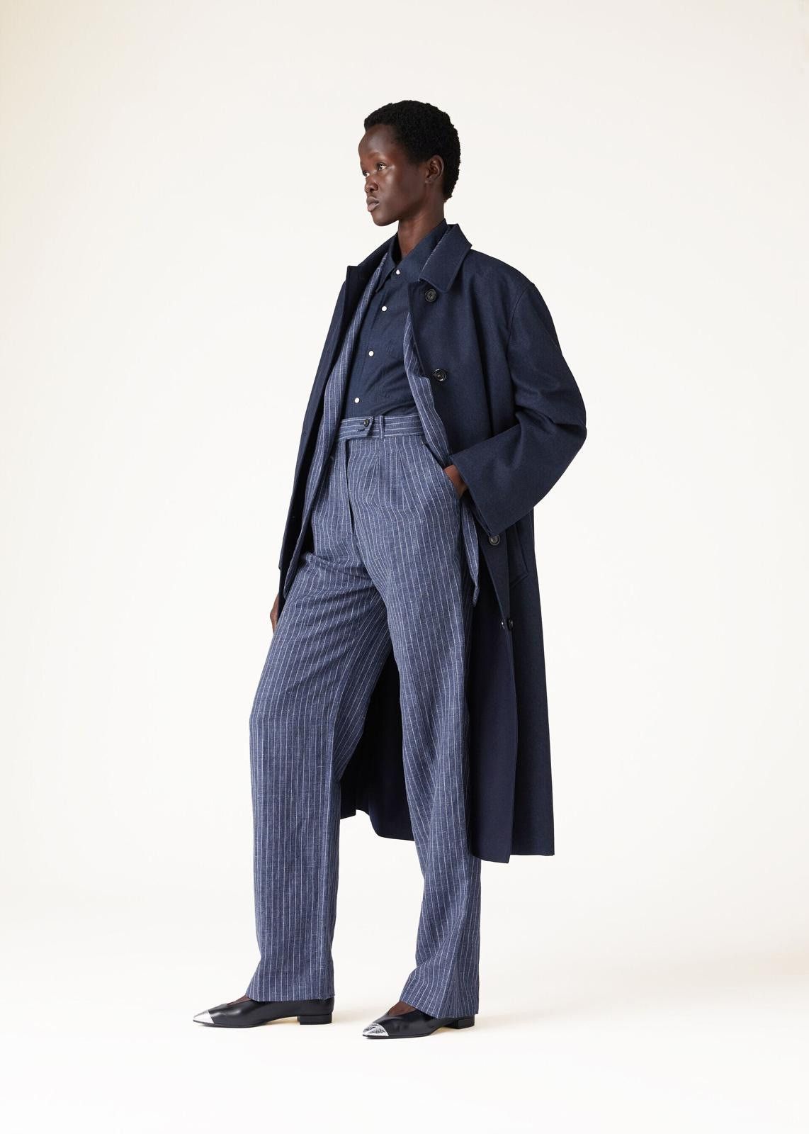 Loro Piana o1srvl11e0425 FAN7215 Rustin Linen Trouser in Blue Size 30" / US 8 / IT 44 - 7 Thumbnail