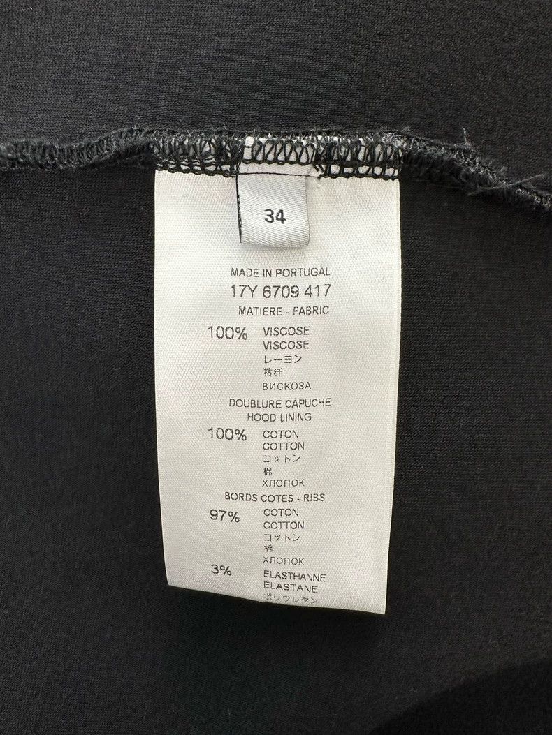 Givenchy Givenchy Size34 Oversized Black Space Cotton Hoodie Size US M / EU 48-50 / 2 - 9 Thumbnail