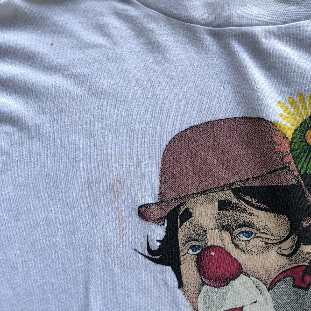 Vintage Vtg Clown Faces Art M. Harris Tshirt Size US XL / EU 56 / 4 - 6 Thumbnail
