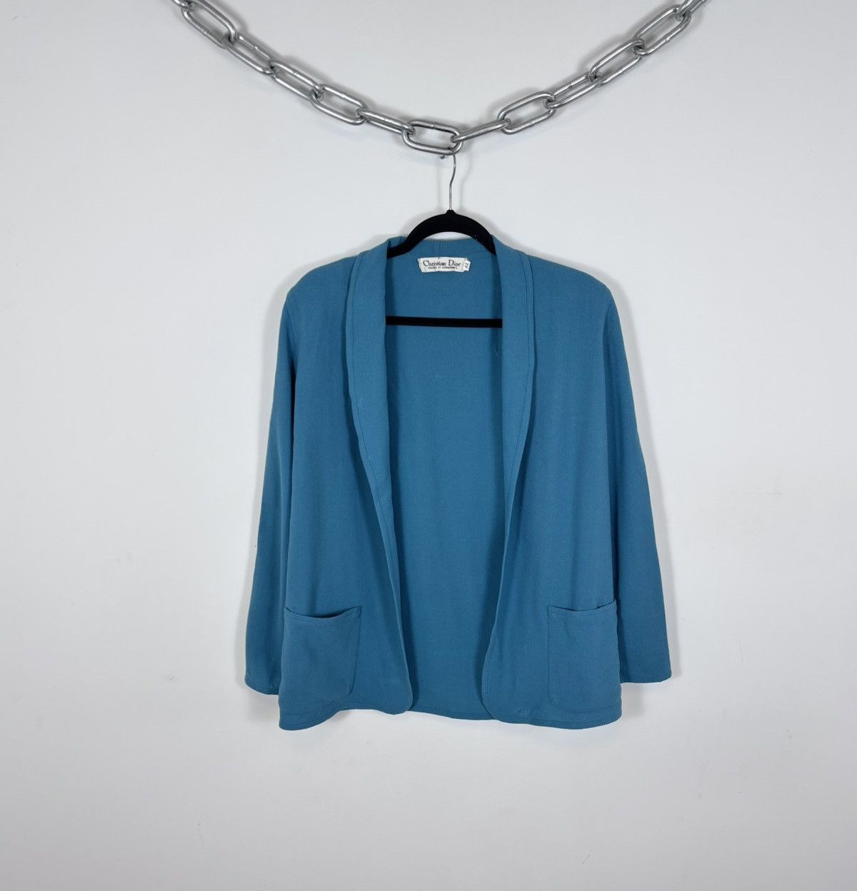 Christian Dior Monsieur Vintage Christian Dior Tricots Women’s Wool Cardigan Sweater Size L / US 10 / IT 46 - 1 Thumbnail