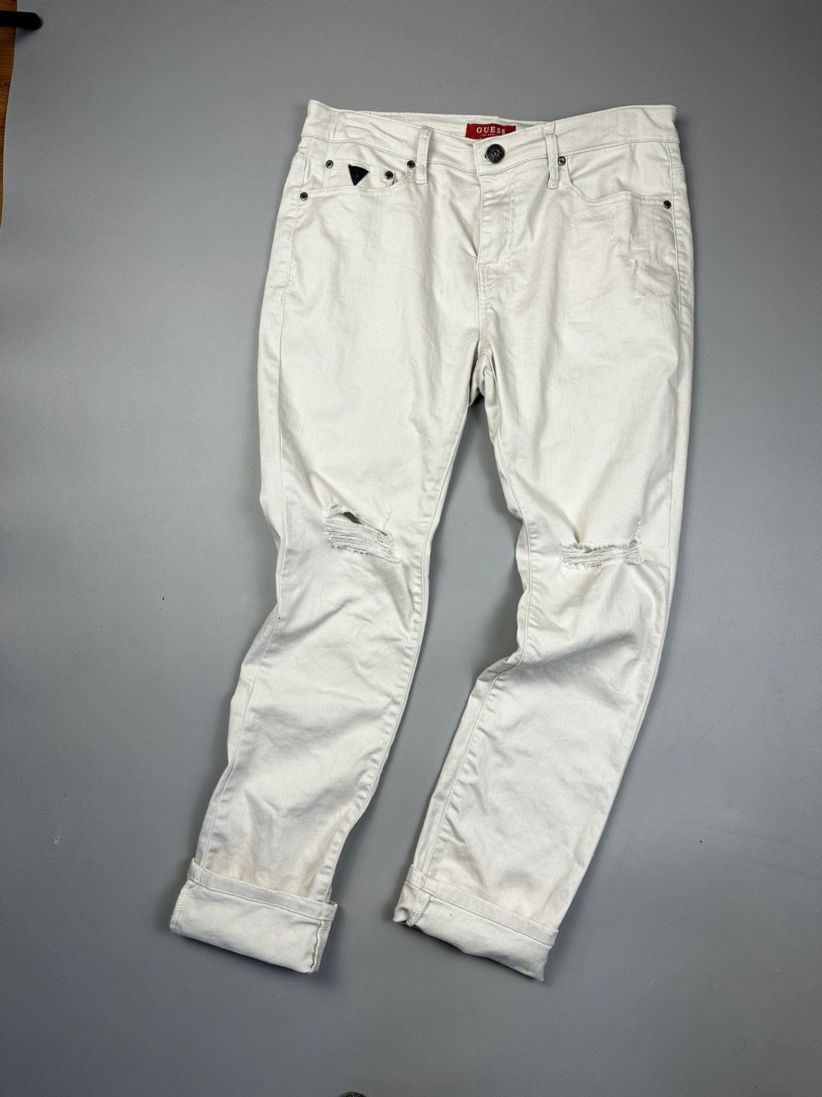 Guess Guess Skinny Fit Jeans White medium 32w Size US 32 / EU 48 - 6 Thumbnail