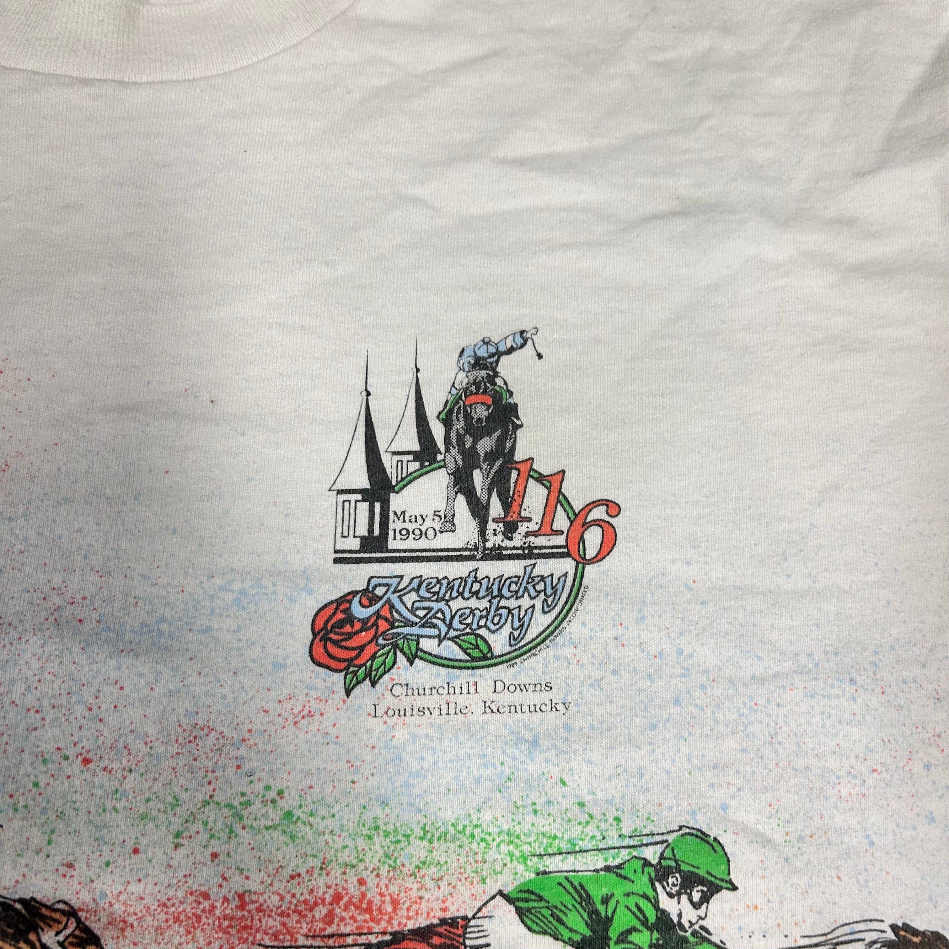 Other Vintage 1990 Kentucky Derby Single Stitch 90s T-Shirt Size US M / EU 48-50 / 2 - 3 Thumbnail