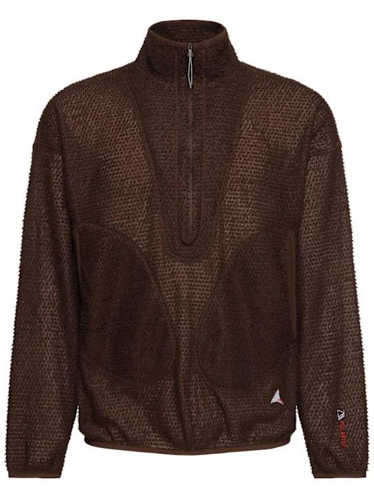 ROA o1lsvrm0425 Alpha Direct Half-Zip Sweatshirt in Dark Brown Size US S / EU 44-46 / 1 - 1 Thumbnail