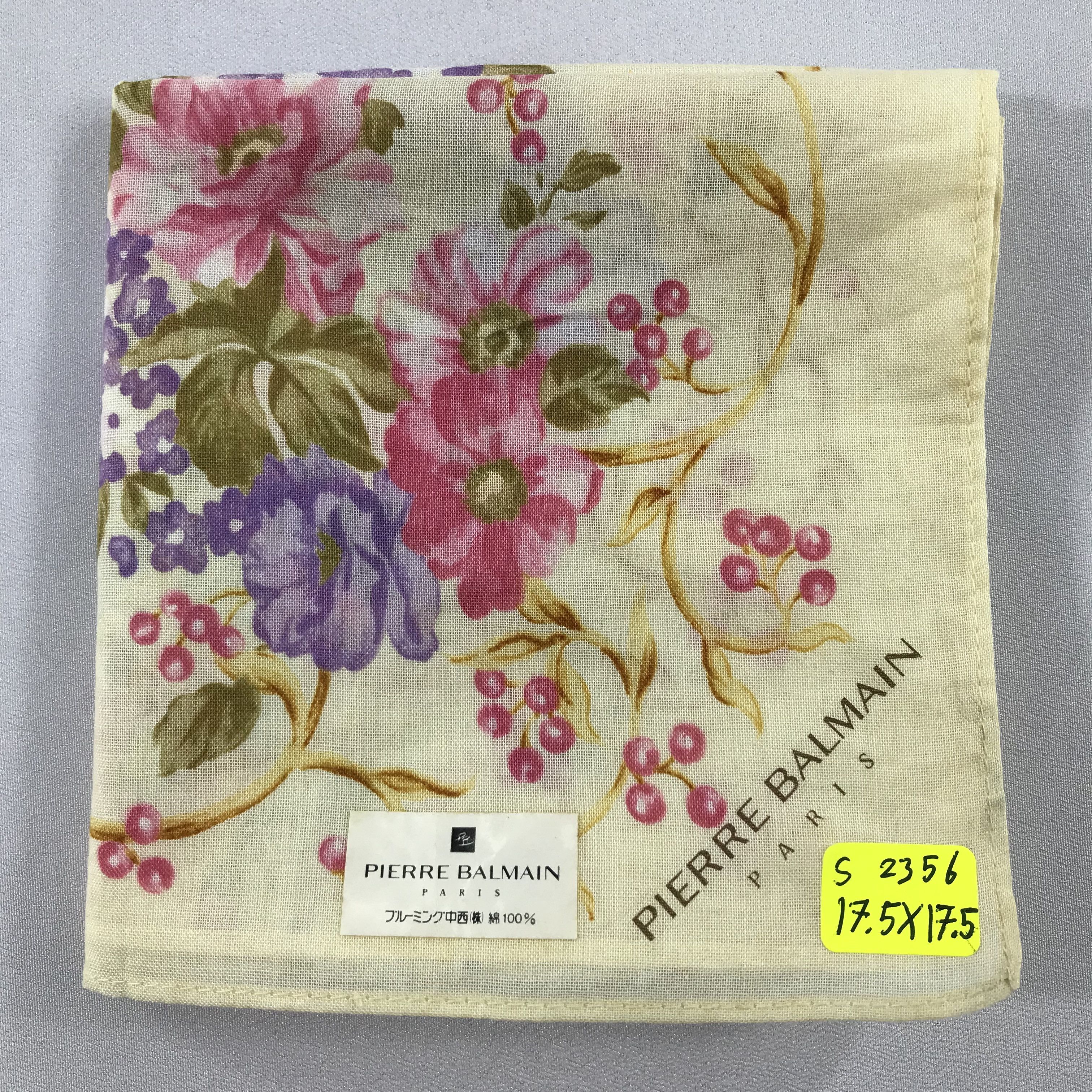Pierre Balmain × Vintage Pierre Balmain Bandana / Handkerchief / Neckerchief - S2356 Size ONE SIZE - 5 Thumbnail