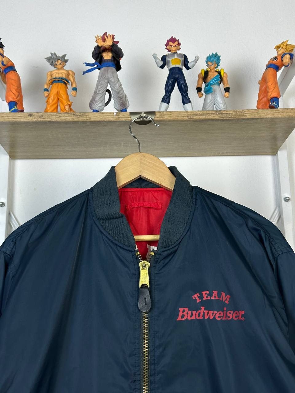Budweiser × Vintage Vintage Team Budweiser Reversible MA-1 Bomber (Pit 24.5) Size US M / EU 48-50 / 2 - 4 Thumbnail