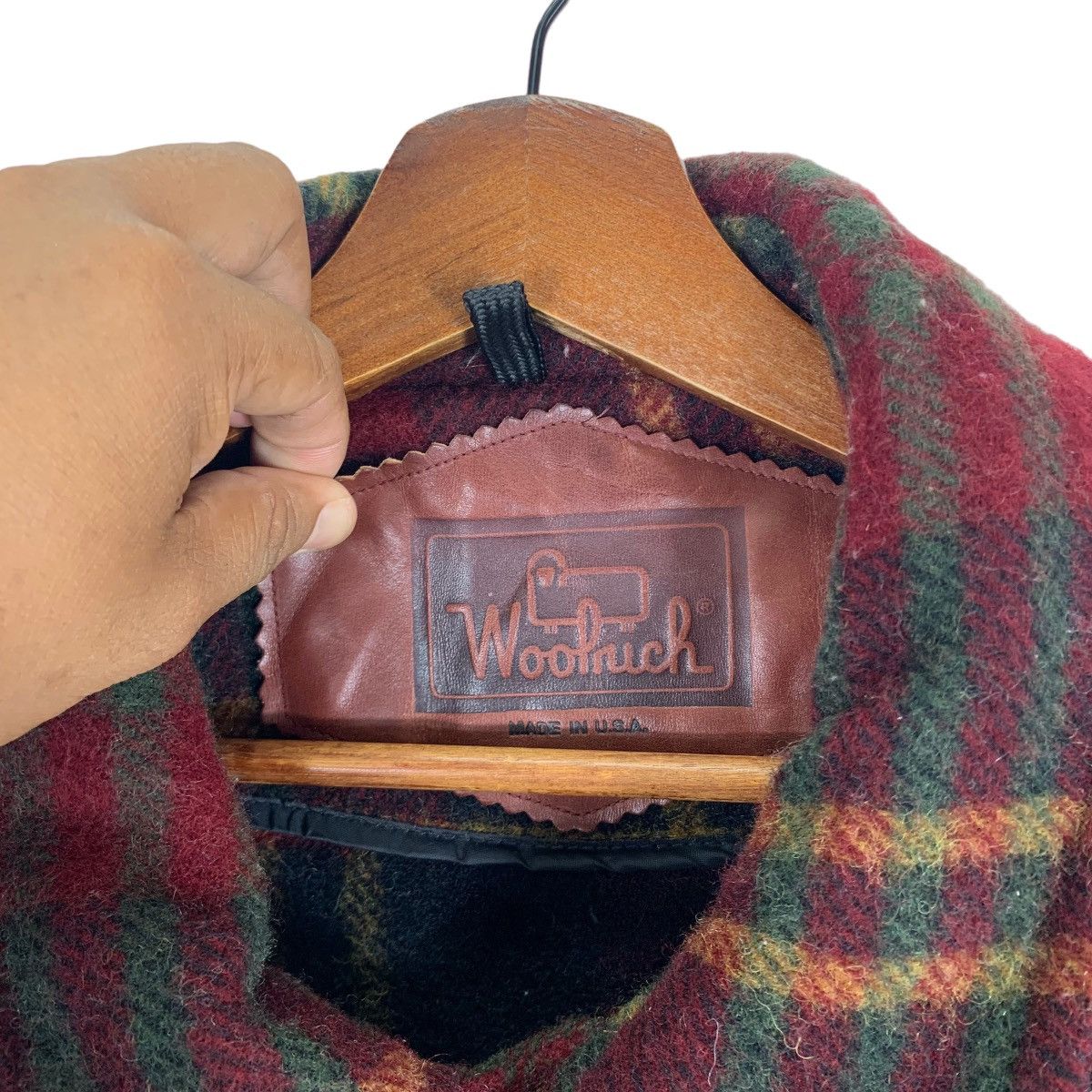 Vintage × Woolrich Woolen Mills Vintage 80s Woolrich Woolen Mills Tartan Wool Button Jacket Size US XL / EU 56 / 4 - 4 Thumbnail