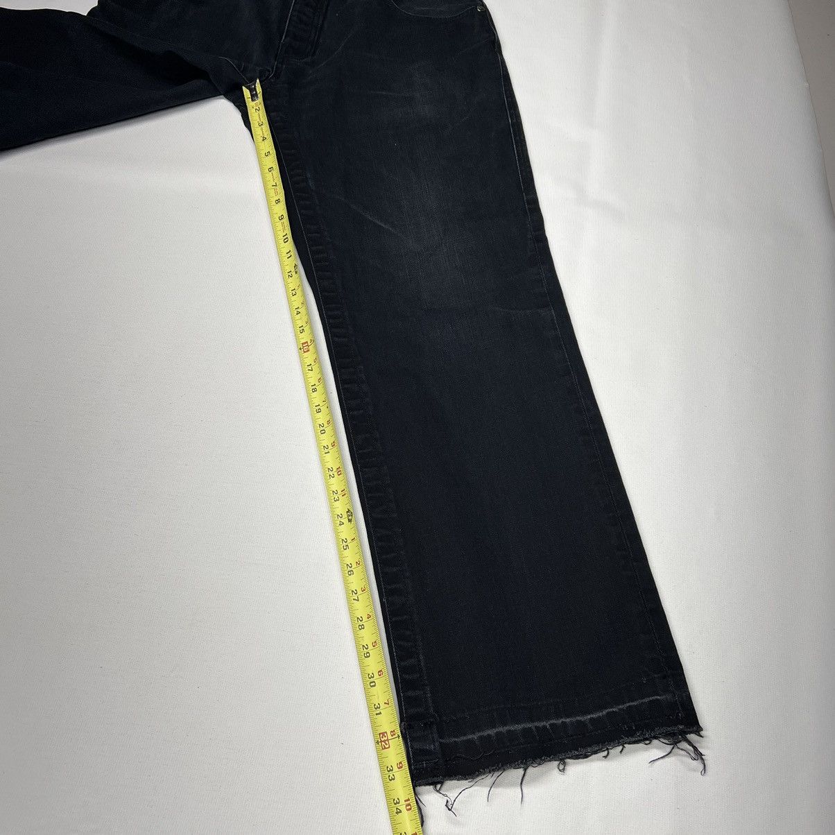 Vintage Parish Jeans Black Denim Straight Distressed Y2K Baggy Size US 40 / EU 56 - 22 Thumbnail
