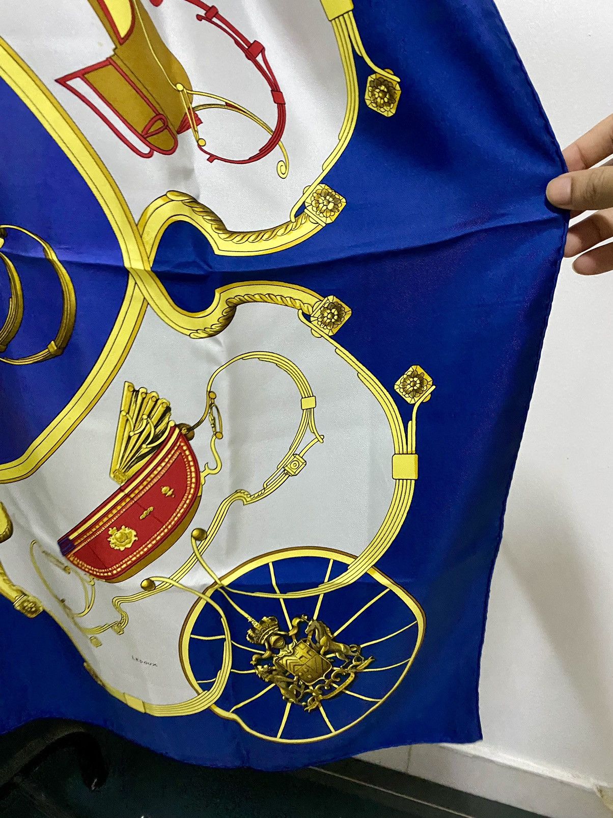 Hermes Hermes Silk Scarf 90, ‘SPRINGS’ Le Laisser by Philipe Ledoux Size ONE SIZE - 11 Thumbnail