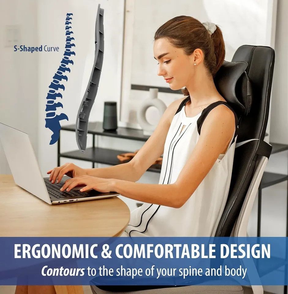 Other Zyllion Shiatsu Neck and Back Massager with Heat for Chair - Size ONE SIZE - 3 Thumbnail