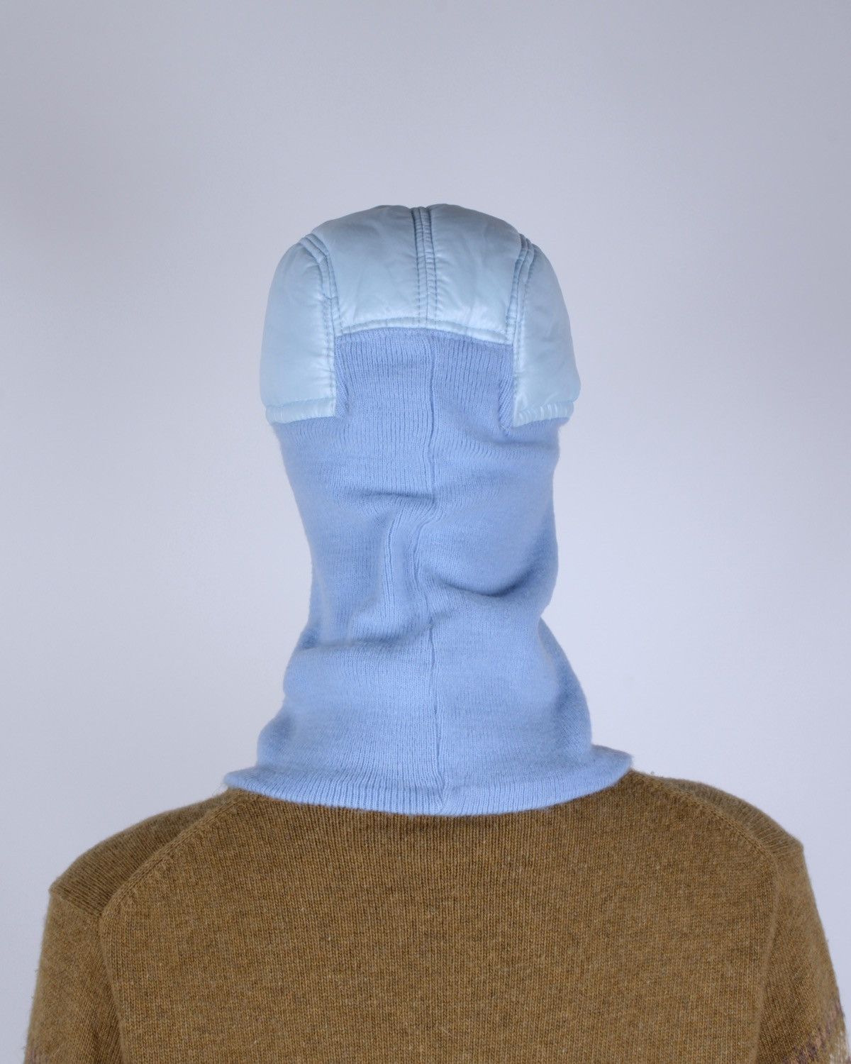 Designer × Vintage Vintage Ski Balaclava Quilted Cap Visor Knit Face Mask Size ONE SIZE - 4 Thumbnail