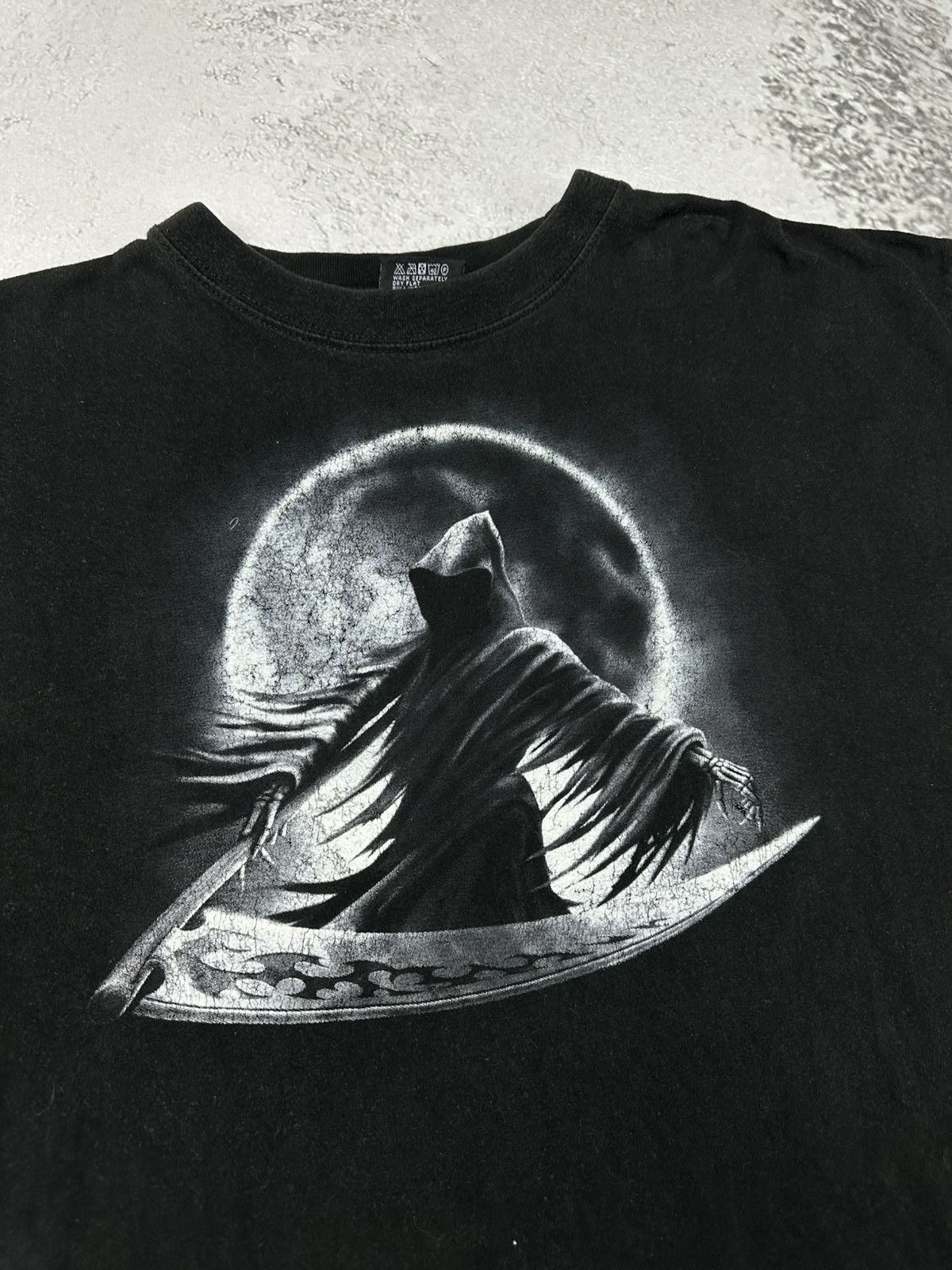 Vintage Vintage Spiral Death On The Moon Rock T Shirt Black XXL Size US XXL / EU 58 / 5 - 3 Thumbnail