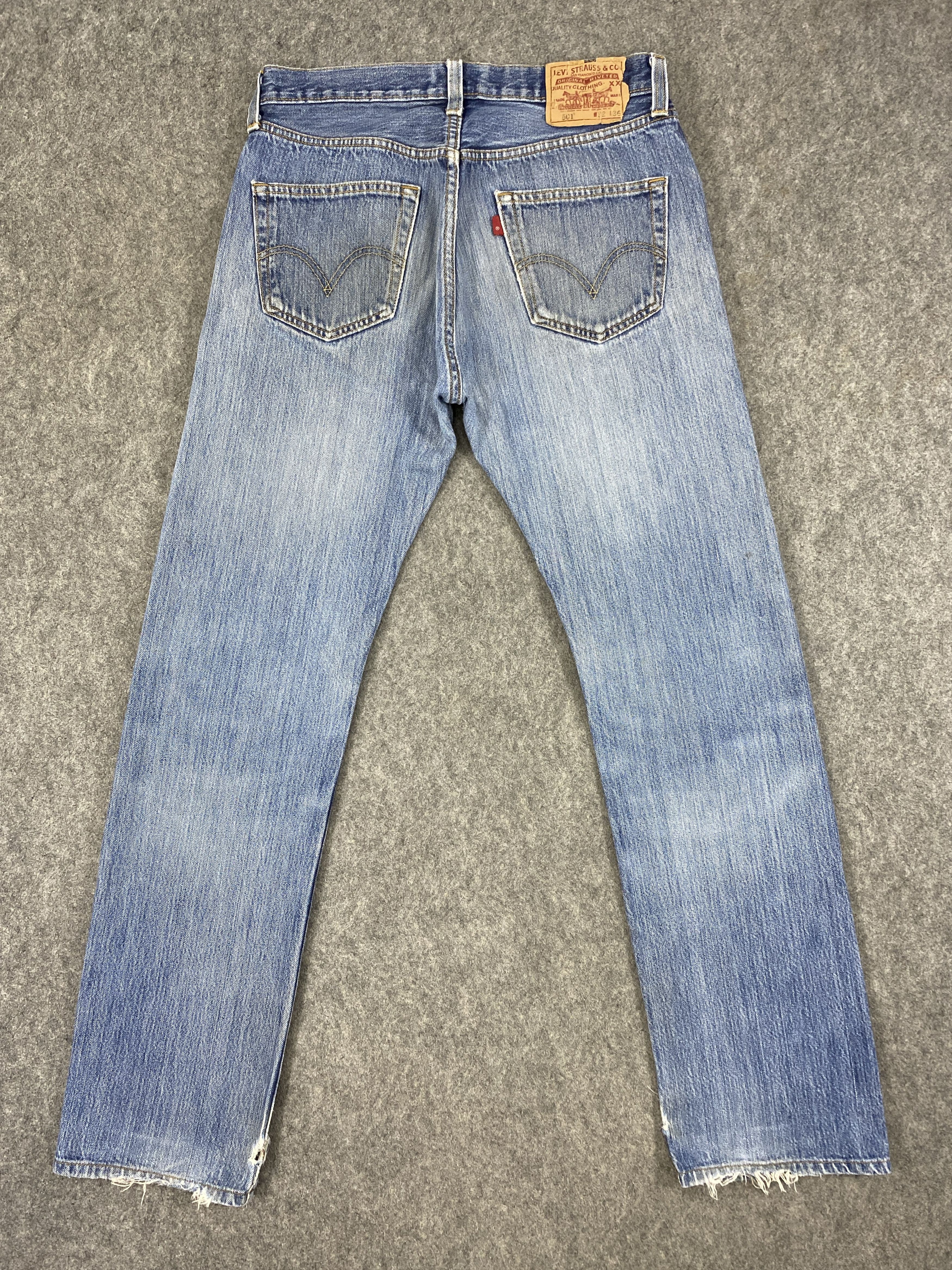 Japanese Brand Distressed Blue Vintage Levi's 501 Jeans 32x33 Denim -JN2400 Size US 32 / EU 48 - 2 Thumbnail