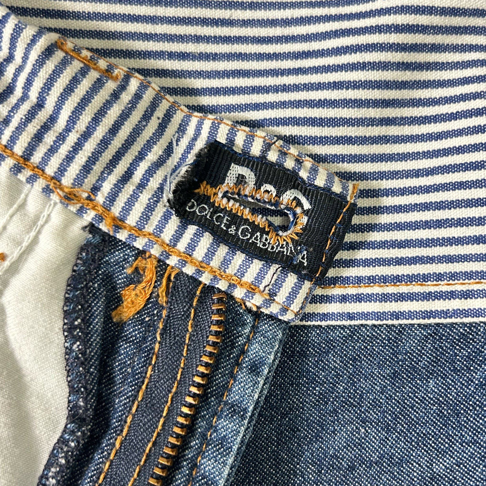 Dolce & Gabbana Dolce & Gabbana 2000's Star Patchwork Denim Jeans Size US 32 / EU 48 - 5 Thumbnail