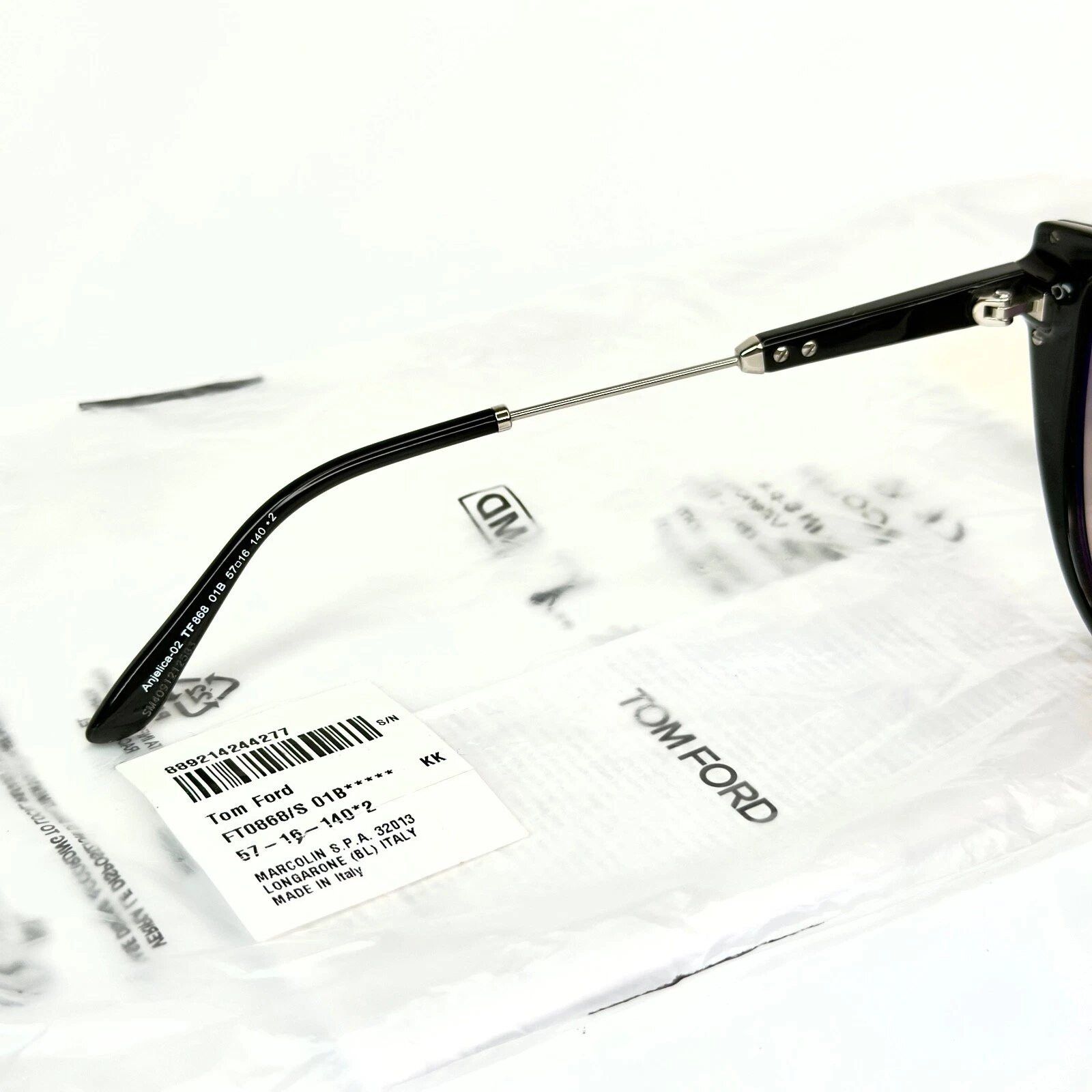 Tom Ford TOM FORD ANJELICA 02 TF0868 01B Black Sunglasses 868 FT0868 Size ONE SIZE - 2 Thumbnail