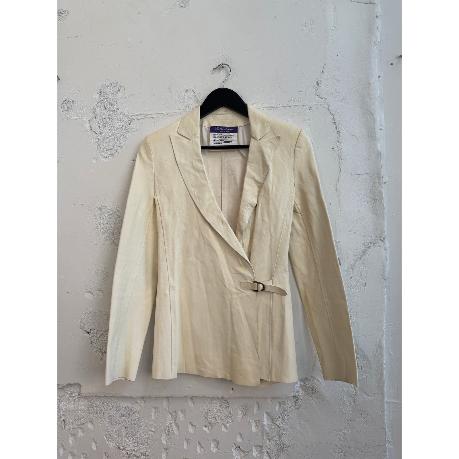 Ralph Lauren Purple Label Ralph Lauren Purple Label Sample Leather Belinda Jacket Size S / US 4 / IT 40 - 1 Thumbnail