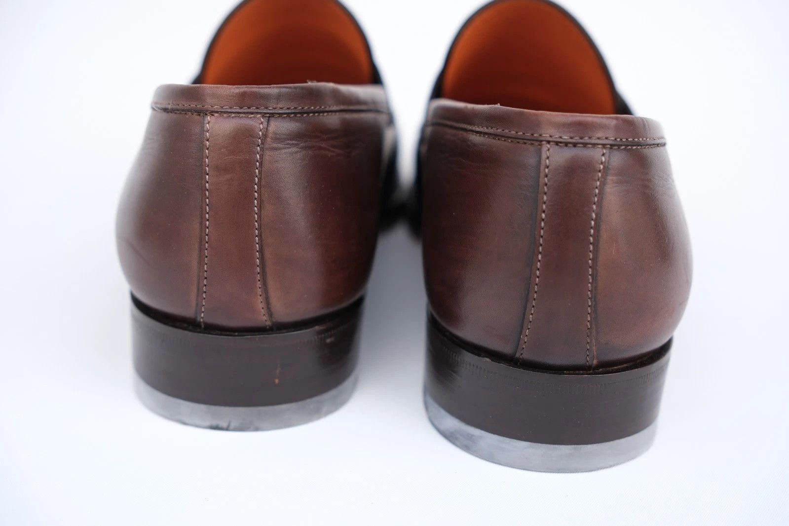 Santoni Santoni Brown Leather Loafer Shoes UK 5.5 US 6.5 EU 39.5 Size US 6.5 / EU 39-40 - 4 Thumbnail