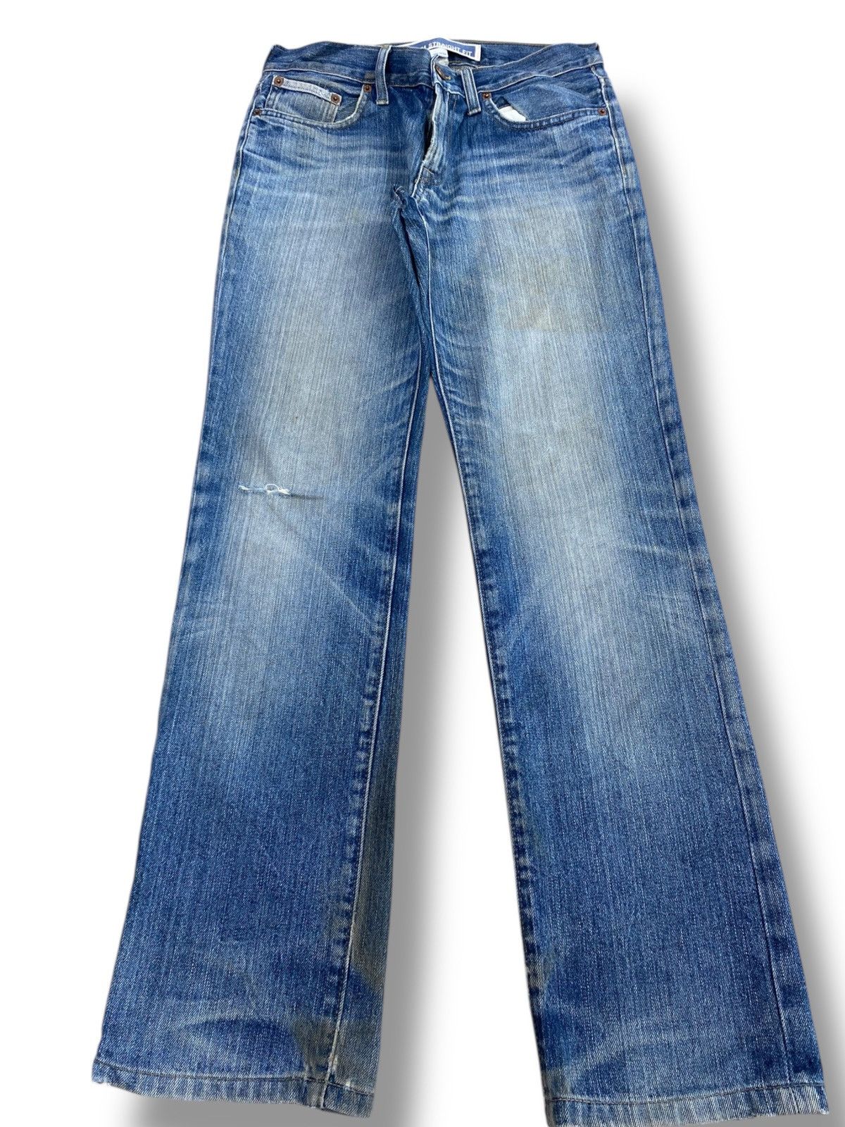 Gap Gap Whiskers Faded Wash Style Straight Cut Jeans Size US 29 - 1 Thumbnail