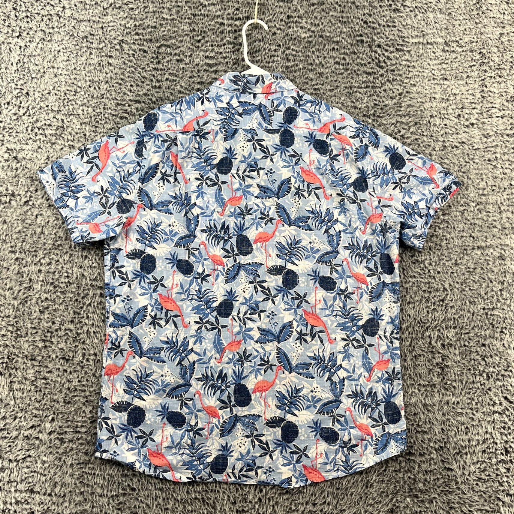 Izod IZOD Saltwater Inside Out Shirt Mens XL Canvas Hawaiian Flamingos Coconut AOP Shirt Size US XL / EU 56 / 4 - 6 Thumbnail