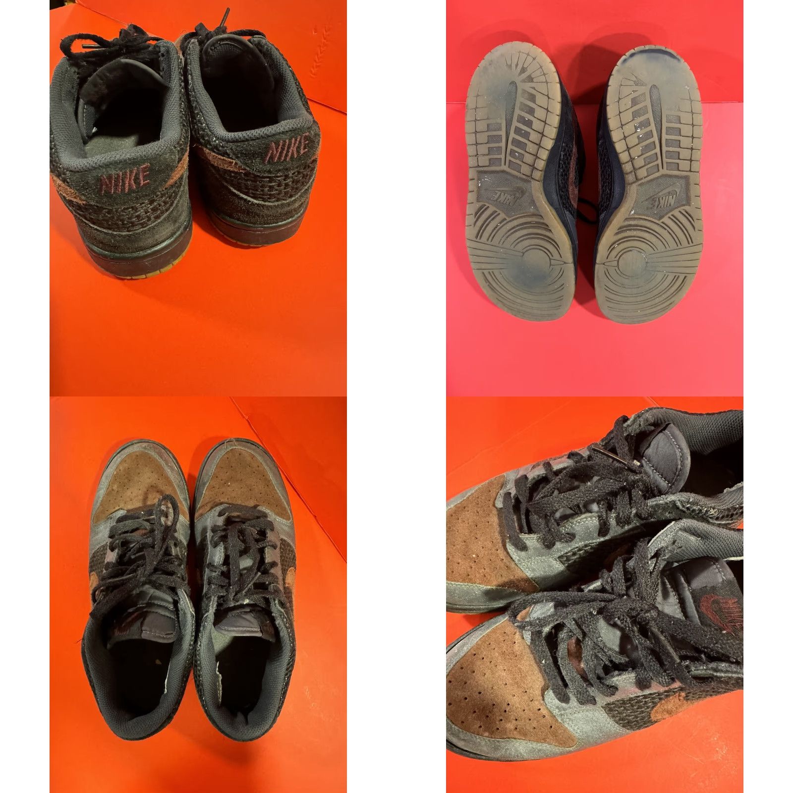 Nike VINTAGE Nike Dunk Low CL Burgundy Anthracite Grey Sz 8.5 2008 304714-065 Pre-owned Rare Mens Sneakers Size US 8 / EU 41 - 10 Thumbnail