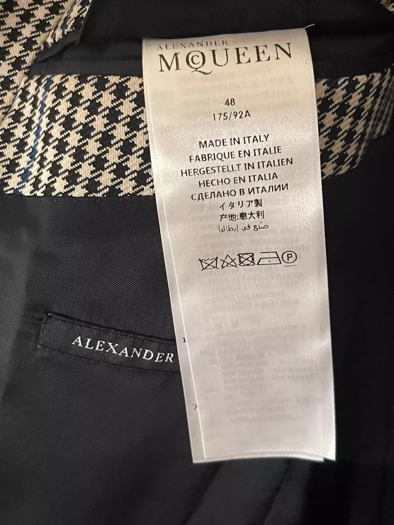 Alexander McQueen Alexander McQueen Houndstooth wool blazer 2503-Nextarrow Size 48R - 5 Thumbnail
