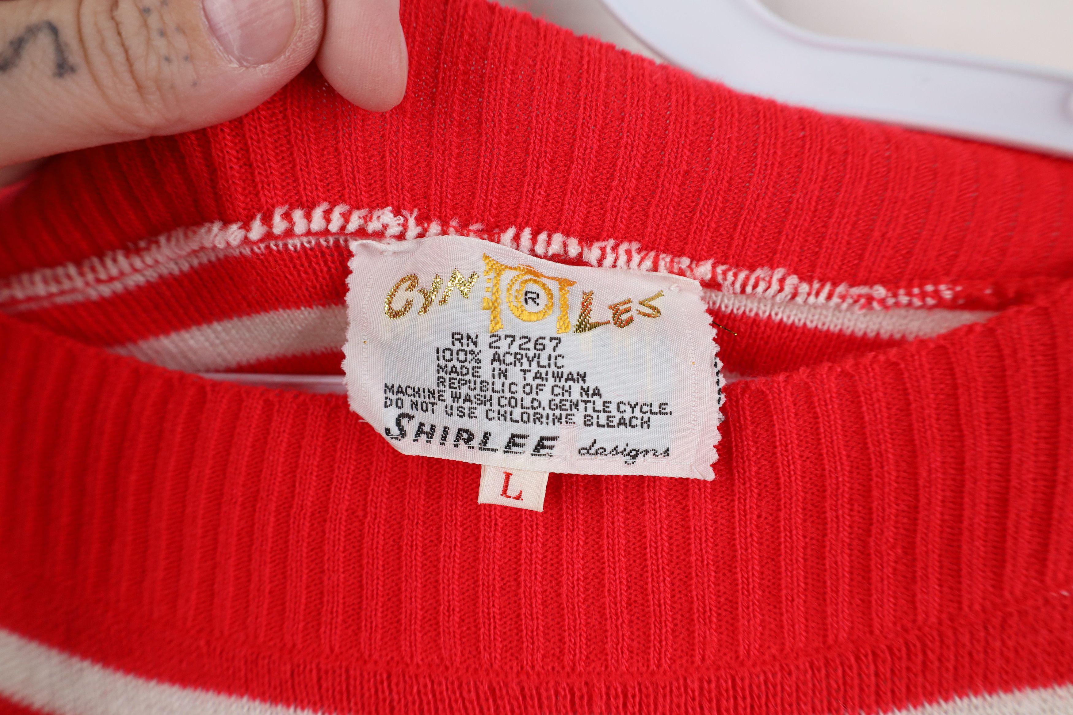 Vintage Vintage 70s Streetwear Nautical Boat Anchor Knit Sweater Size L / US 10 / IT 46 - 8 Thumbnail