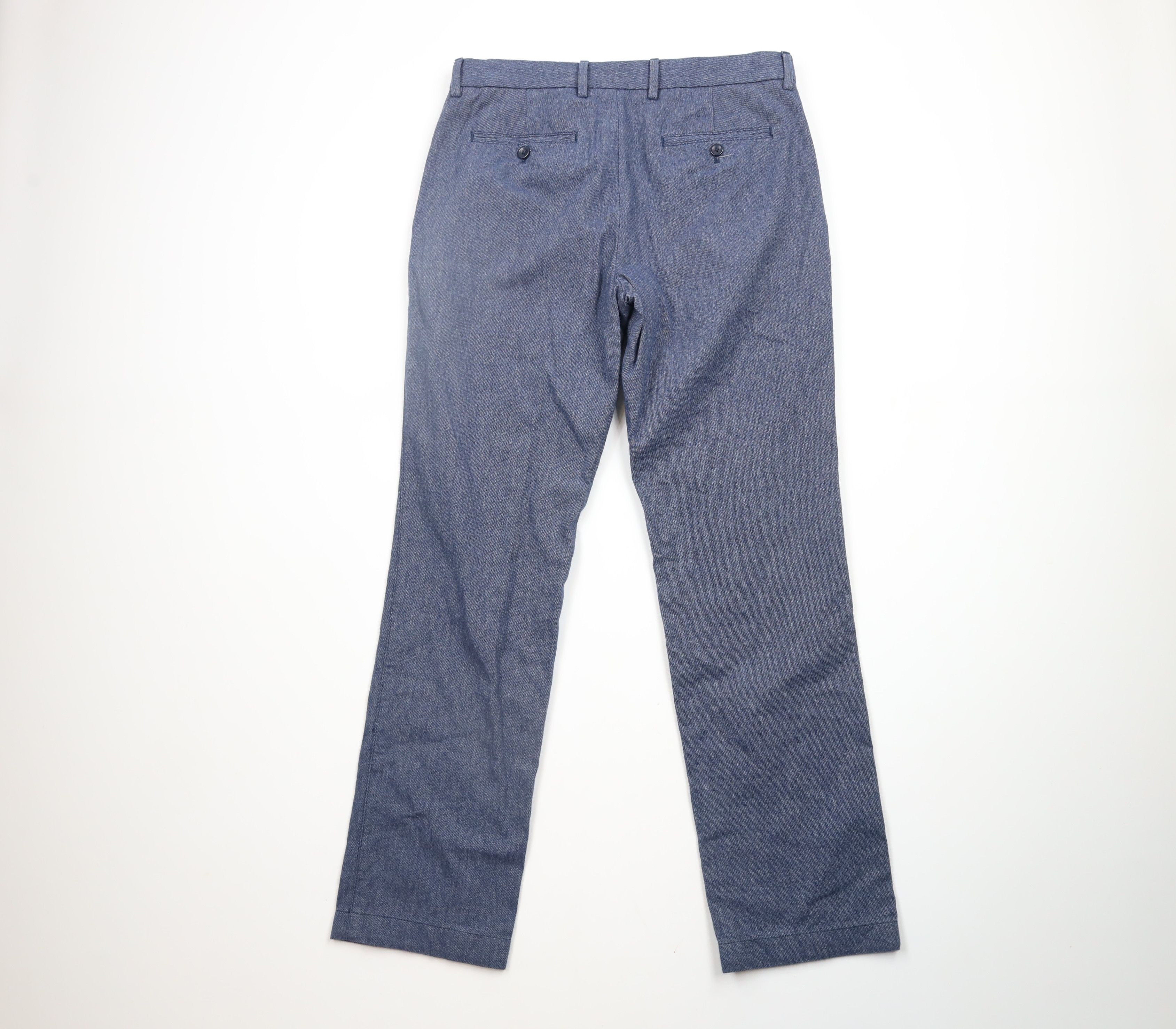 Banana Republic × Vintage Banana Republic Straight Leg Chino Pants Trousers Blue Size US 32 / EU 48 - 8 Thumbnail