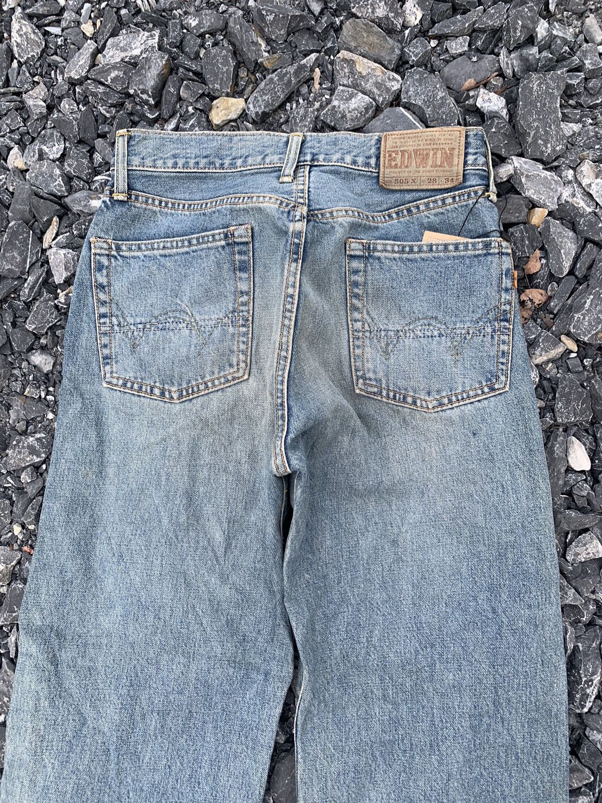 Kapital VINTAGE EDWIN 505X SELVEDGE BUTTON FLY DISTRESSED DENIM Size US 27 - 9 Thumbnail