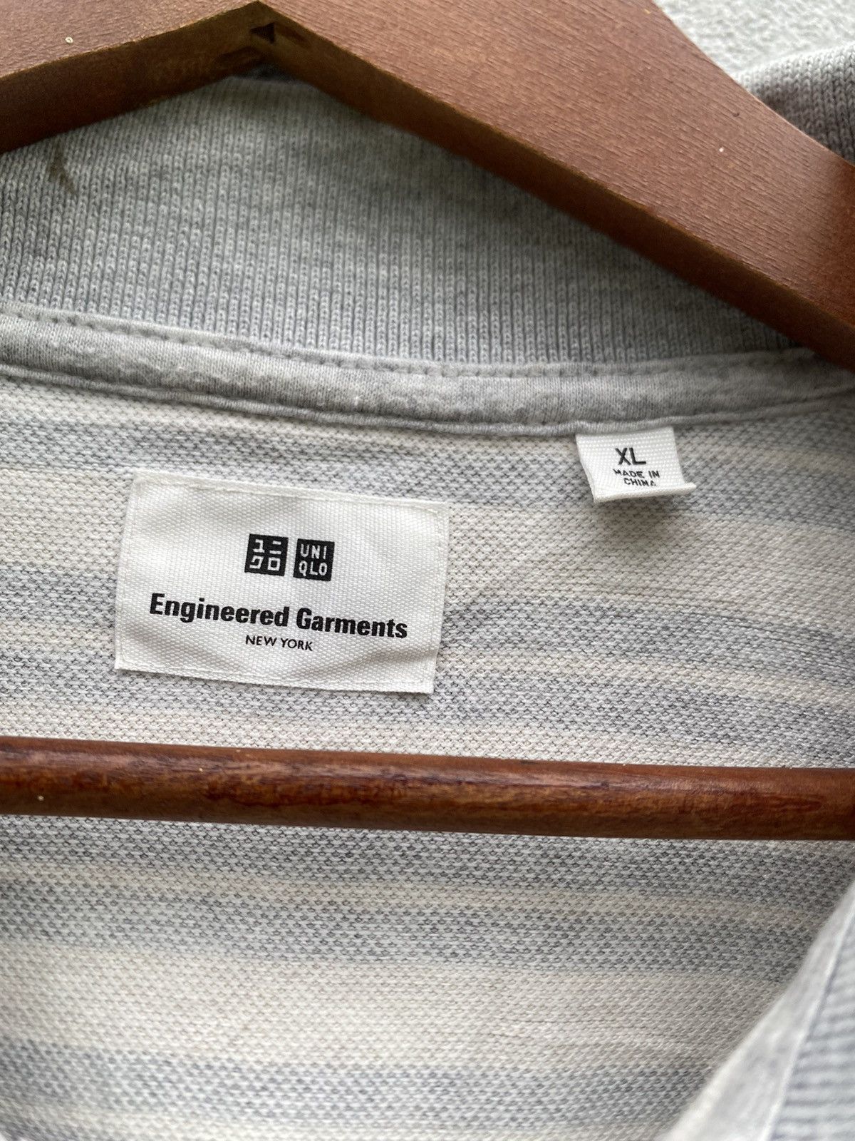 Engineered Garments × Uniqlo Engineered Garments/Uniqlo Striped Collar T Shirt Size US XL / EU 56 / 4 - 9 Thumbnail