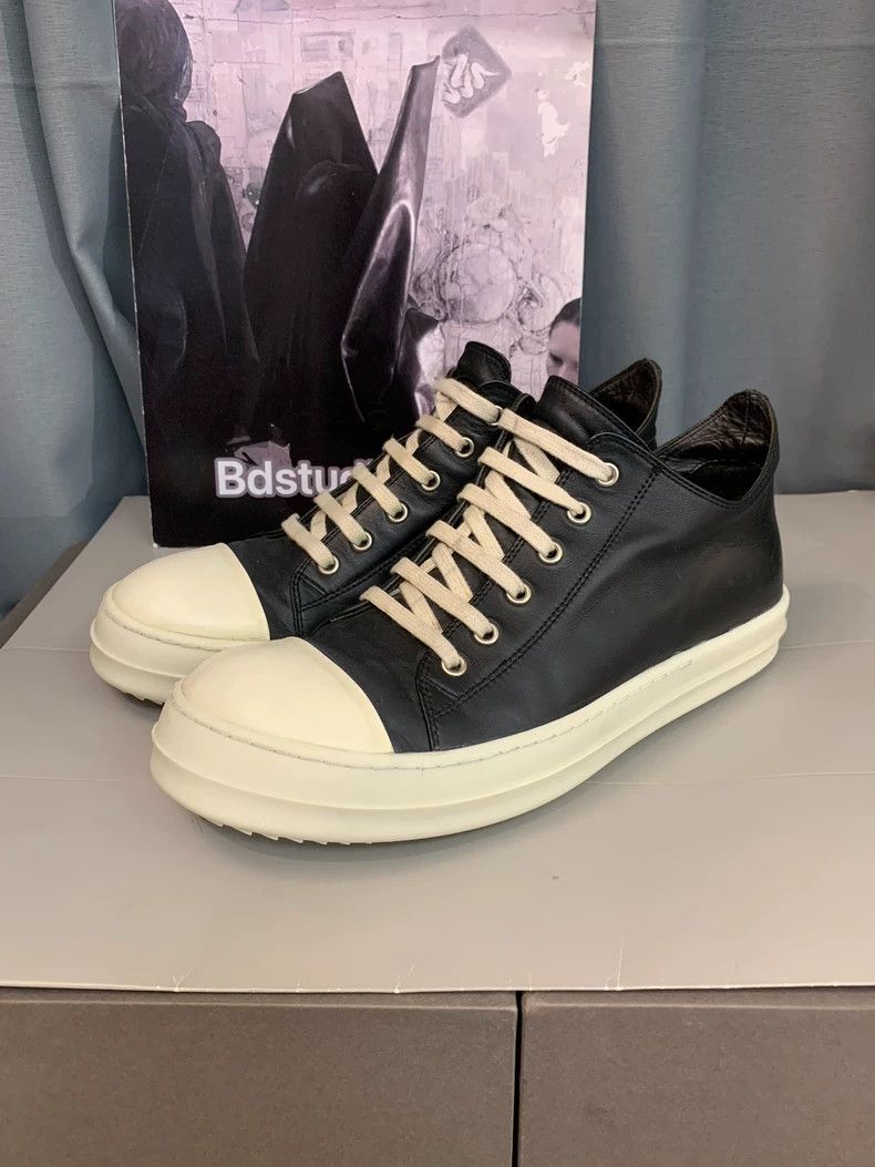 Rick Owens Rick Owens black and white Low-Top Sneaker Size US 9 / EU 42 - 4 Thumbnail