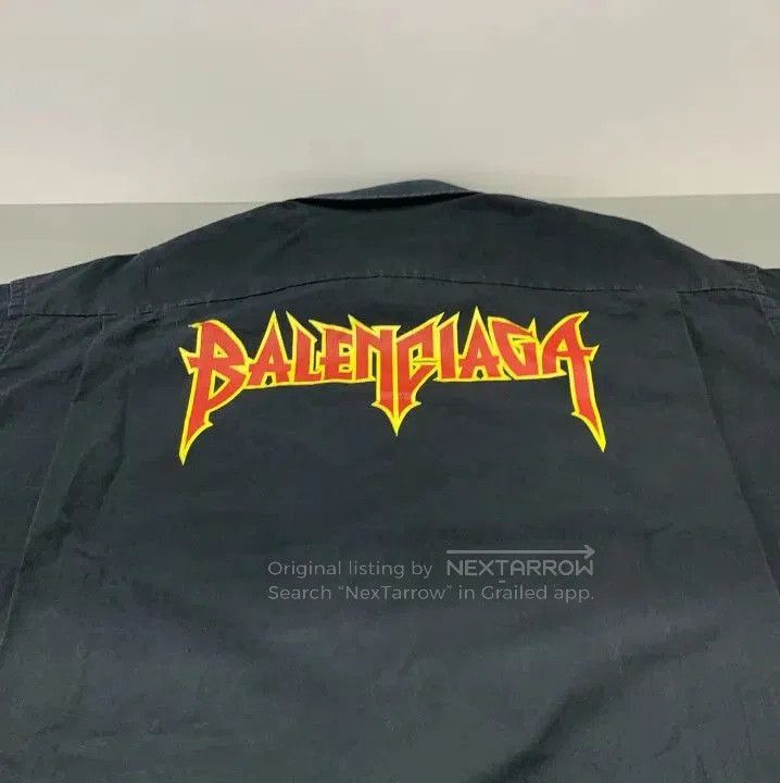Balenciaga Balenciaga Black Long Sleeve Logo Shirt. Size US M / EU 48-50 / 2 - 7 Thumbnail