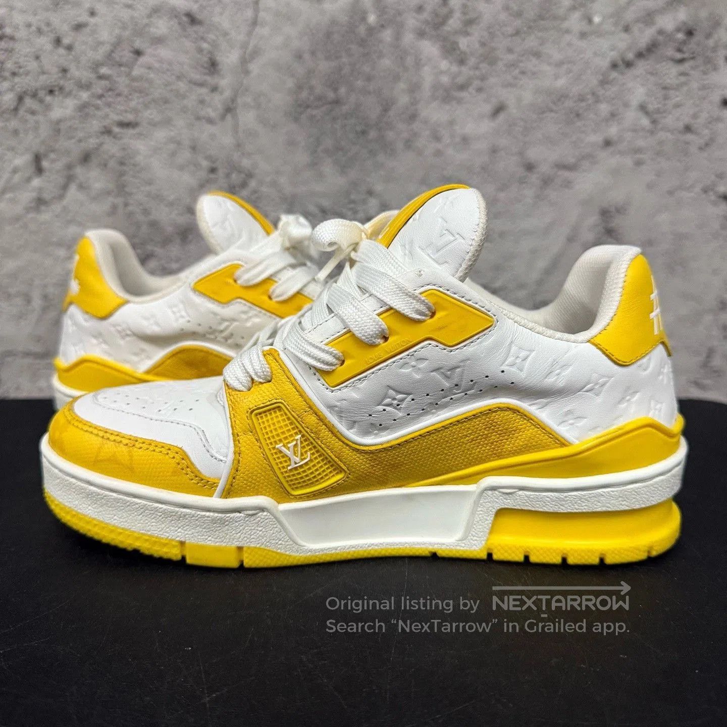 Louis Vuitton Louis Vuitton Monogram Trainer White Yellow. Size US 4.5 / IT 34.5 - 5 Thumbnail