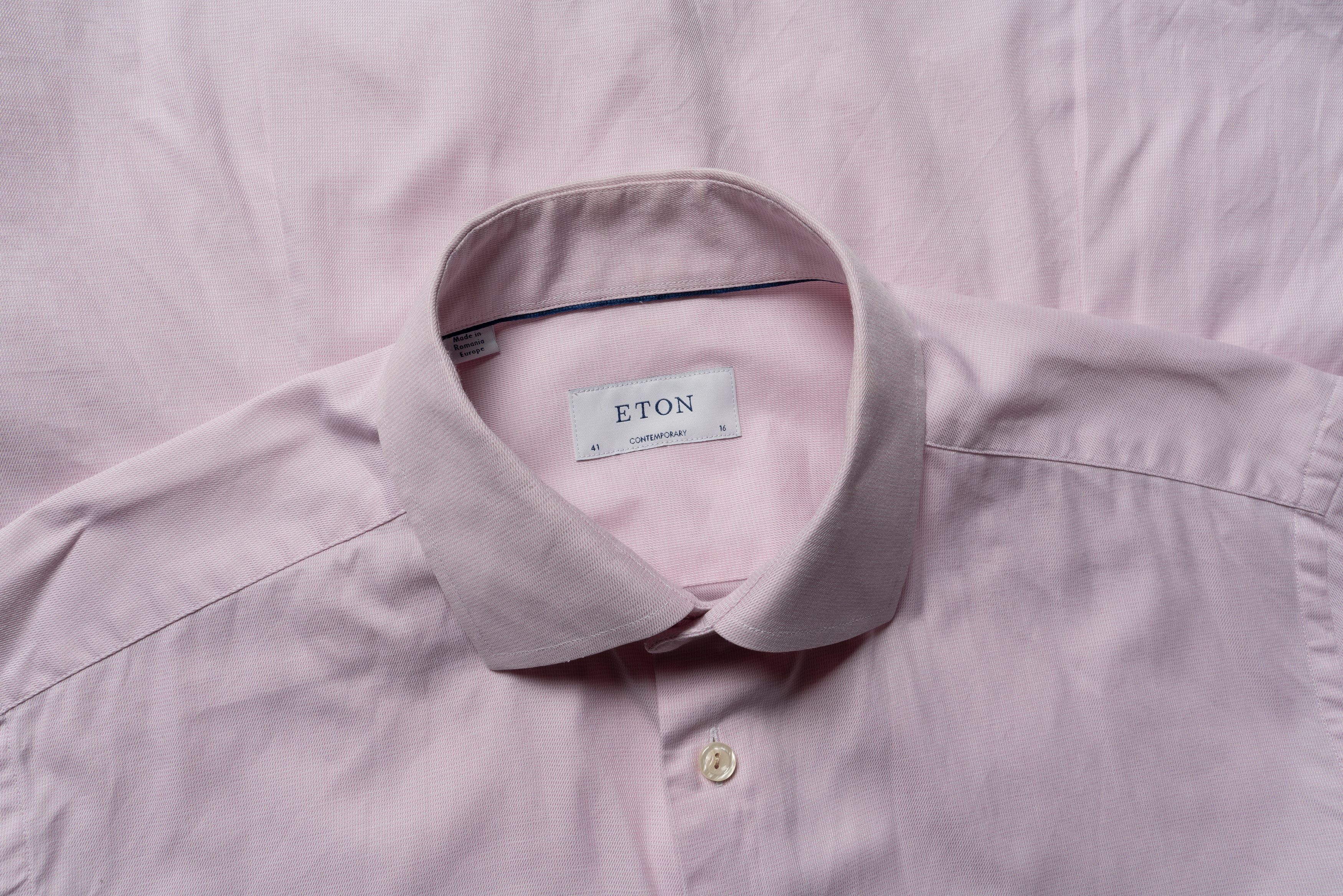 Eton 🔵ETON Contemporary Pink Cotton Button Up Shirt Size US L / EU 52-54 / 3 - 4 Thumbnail
