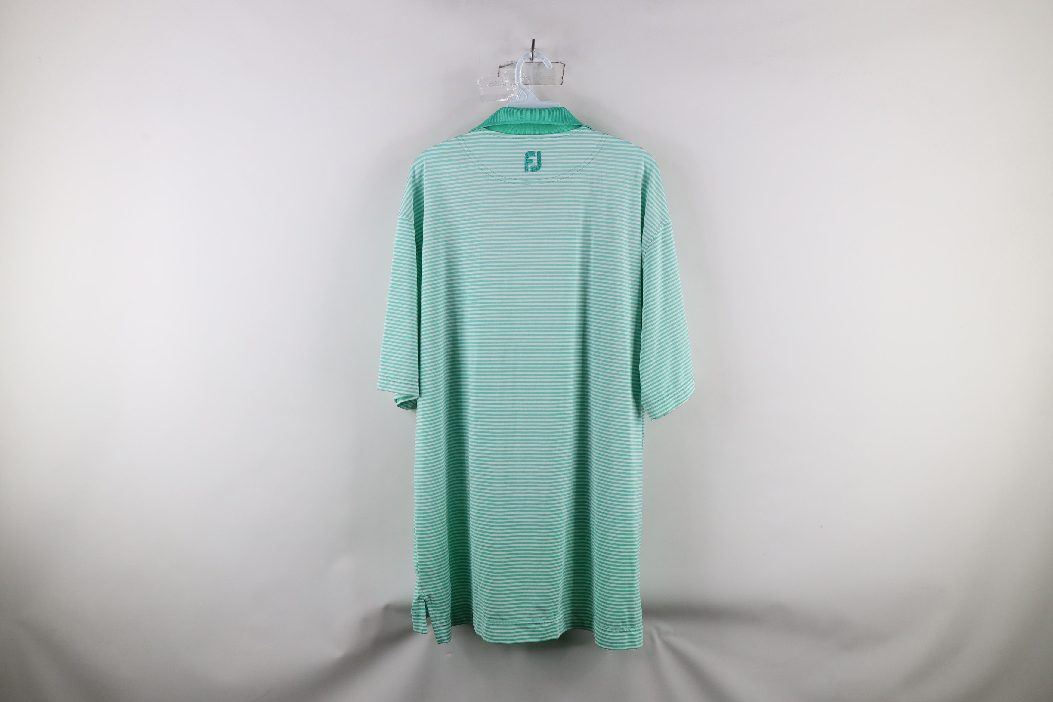 Footjoy × Vintage FootJoy Stretch Collared Short Sleeve Golf Polo Shirt Green Size US XL / EU 56 / 4 - 10 Thumbnail