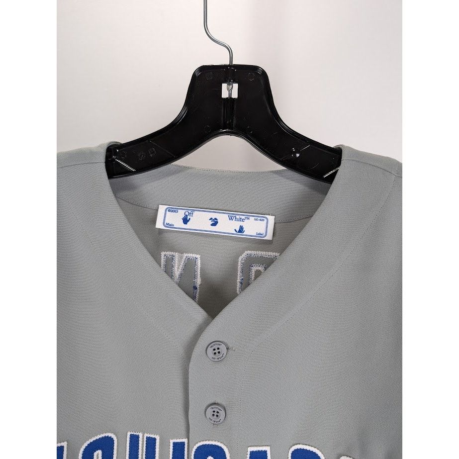 Off-White o1rshd1 Q:2 / MLB-Chicago Cubs Cheese Shirt in Grey/Blue/Red Size US XL / EU 56 / 4 - 3 Thumbnail