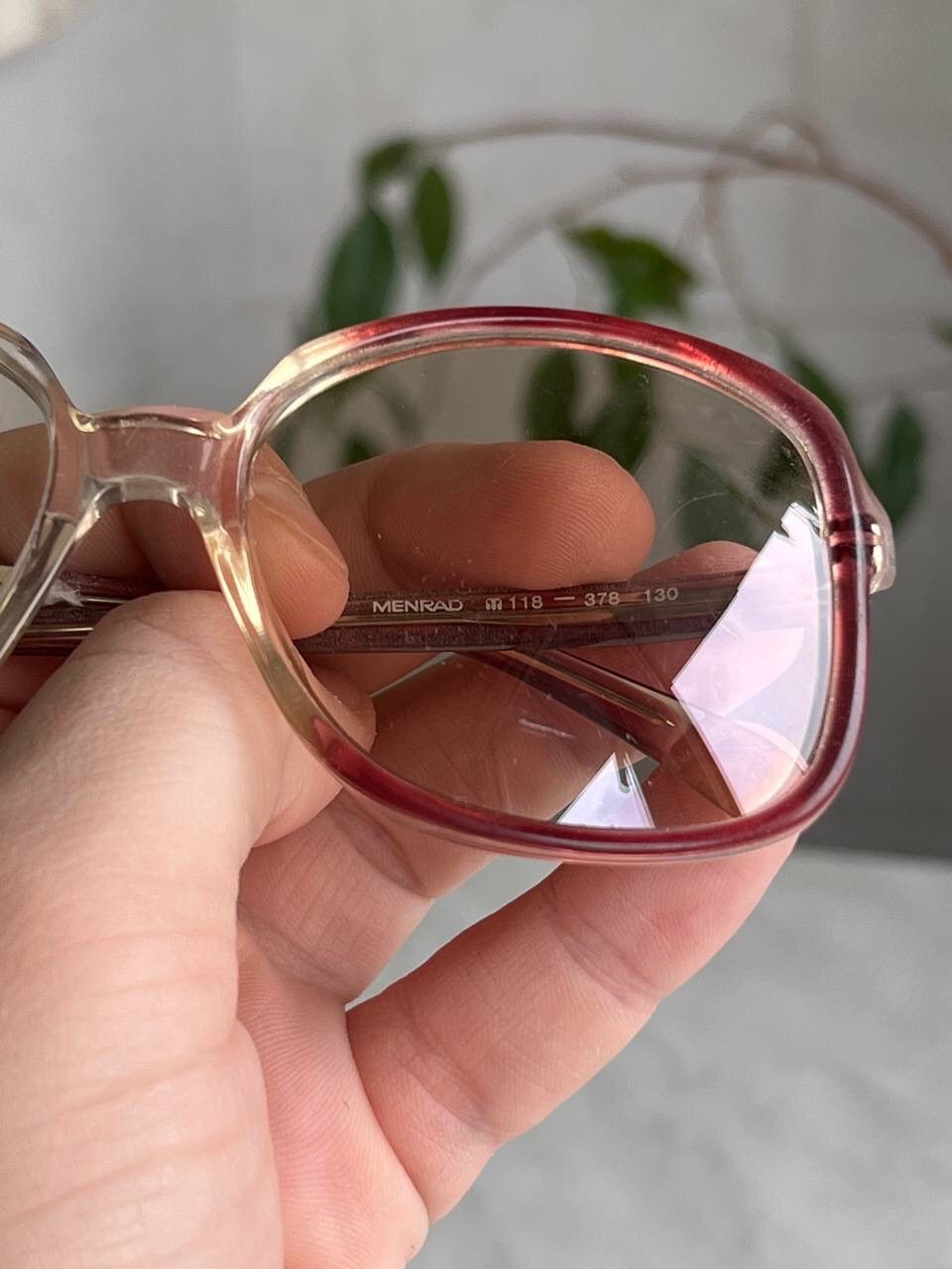 Vintage 80s Vintage Retro Sunglasses Yellow Lenses Dark Red Frame Size ONE SIZE - 8 Thumbnail