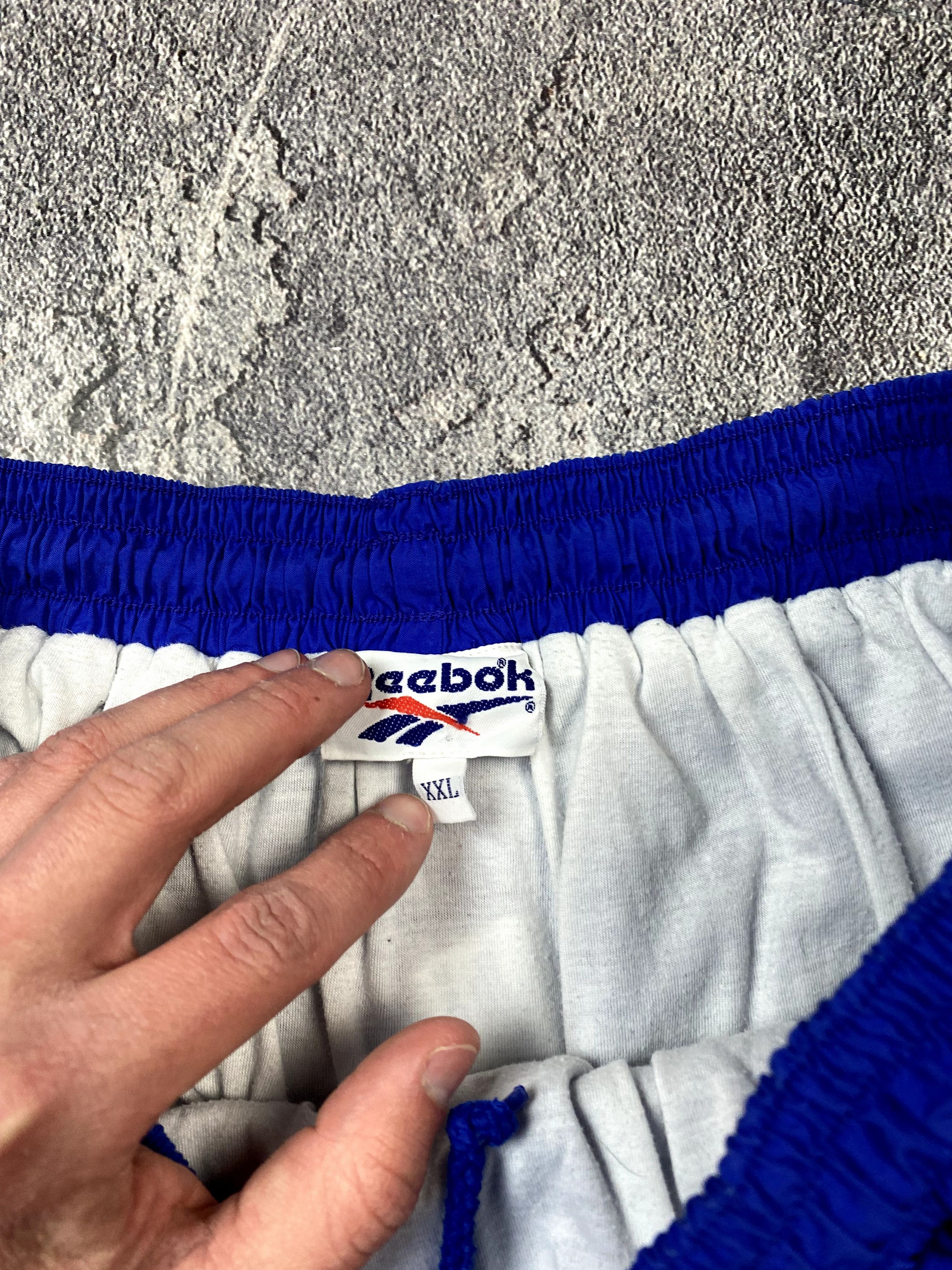Reebok Vintage 90s Reebok Blue Nylon Shorts Sportwear Y2K Size US 36 / EU 52 - 5 Thumbnail
