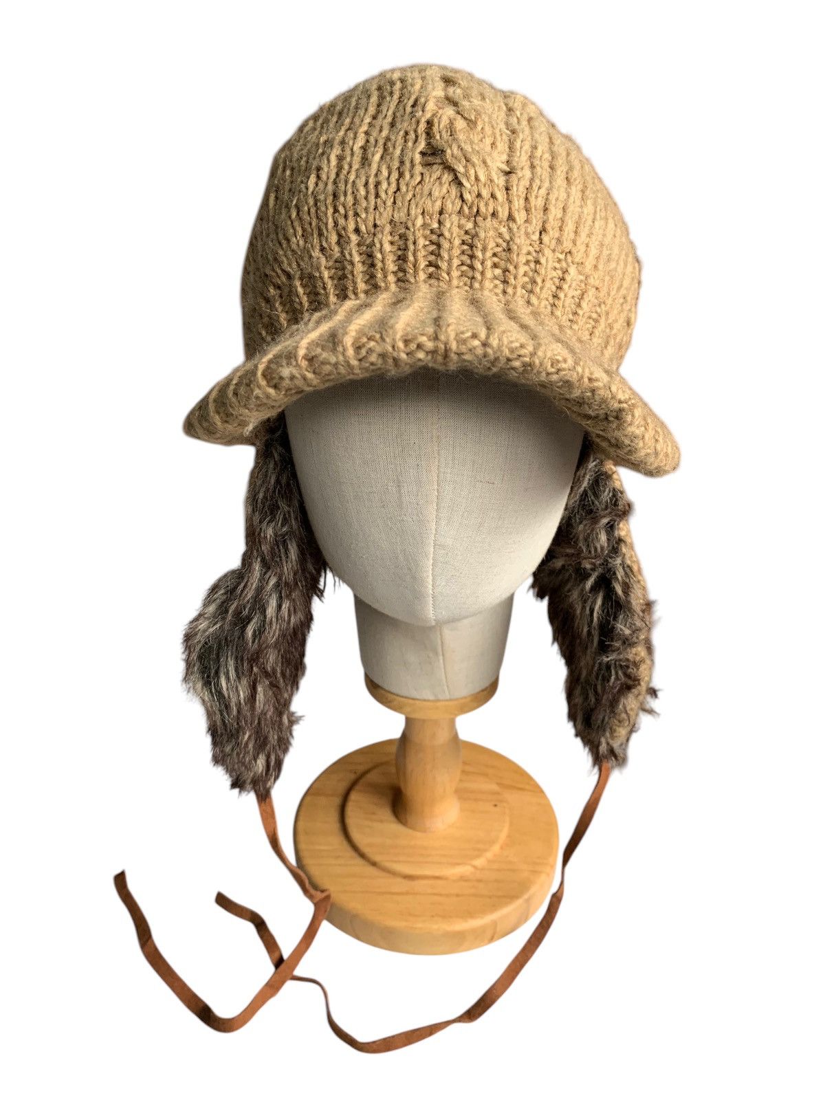 Japanese Brand × Kapital × Vintage Knitted Crochet Earflaps Winter Sessions Beanie Hats Size ONE SIZE - 5 Thumbnail