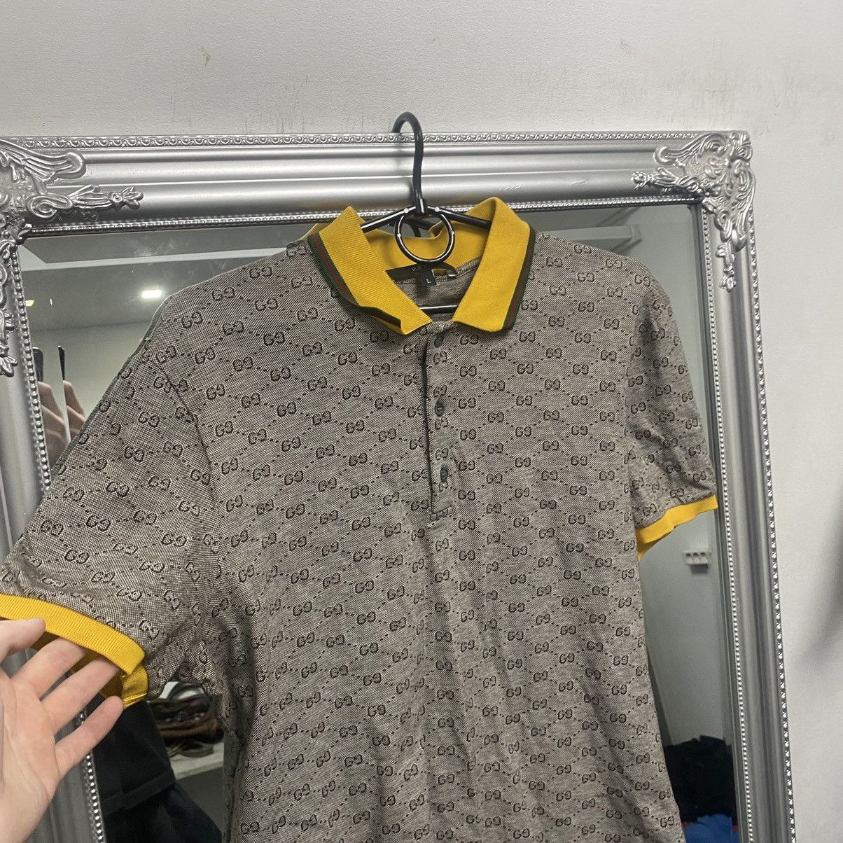 Gucci Gucci polo shirt luxury monogram Size US L / EU 52-54 / 3 - 4 Thumbnail