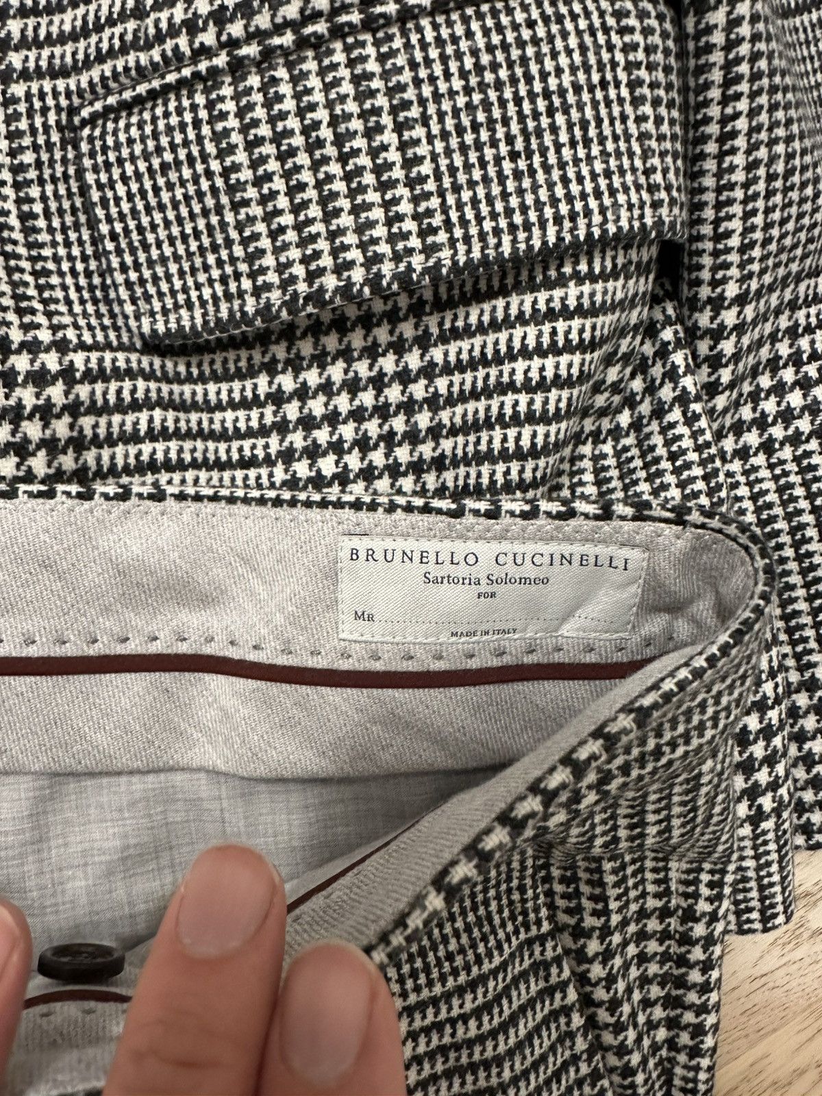 Brunello Cucinelli Brunello Cucinelli prince of Wales Suit Size 50L - 2 Thumbnail
